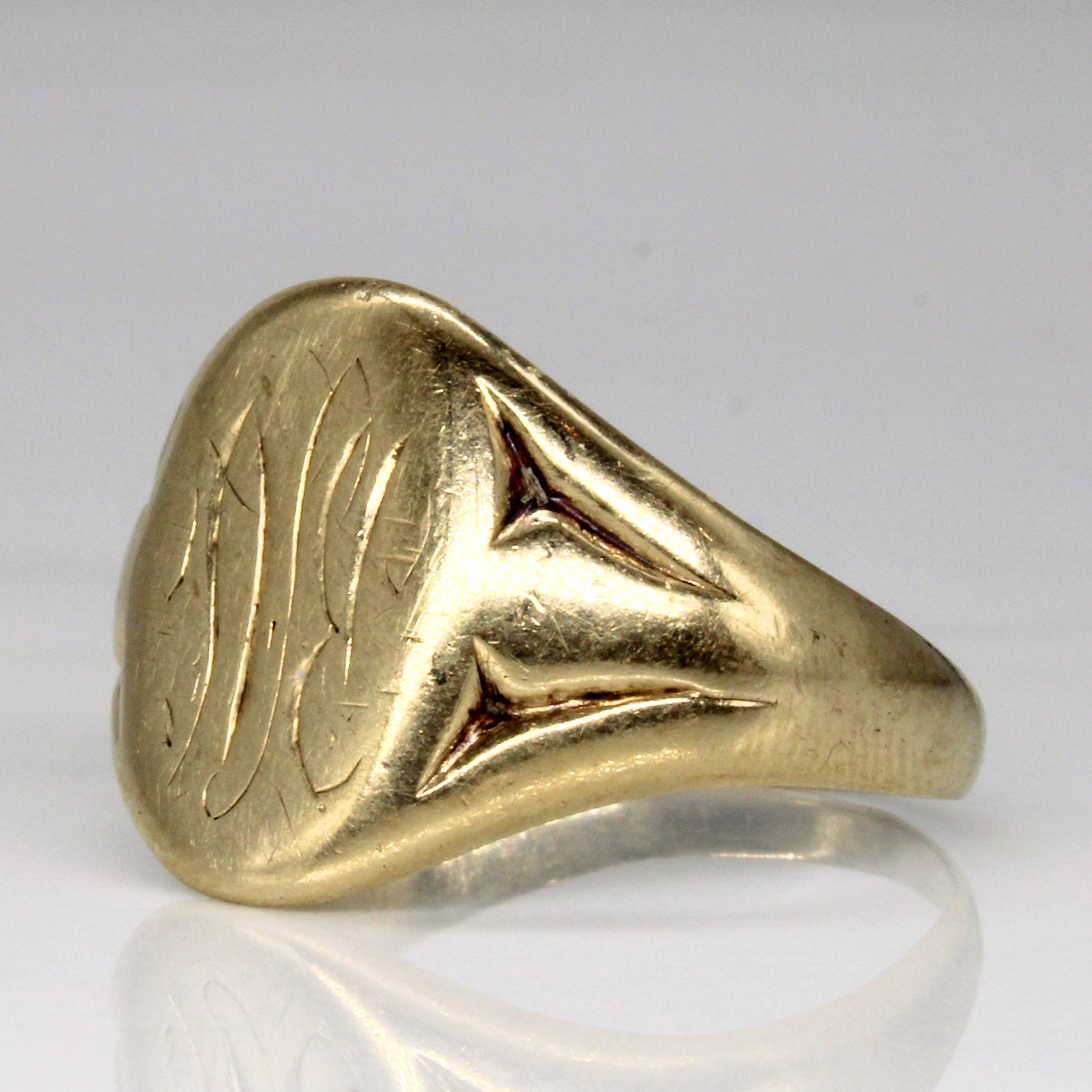 10k Yellow Gold Initial Ring | SZ 9.75 |