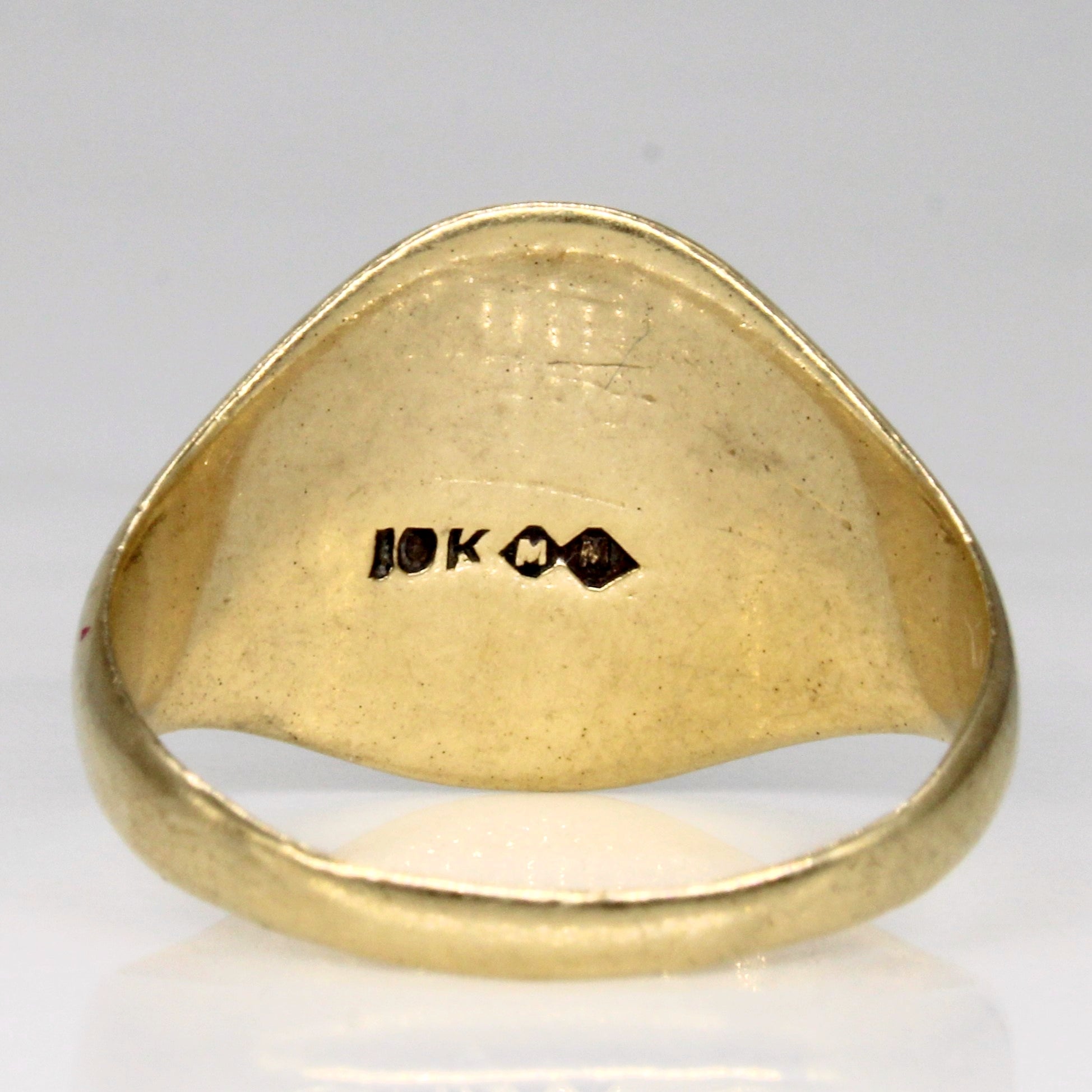 10k Yellow Gold Initial Ring | SZ 9.75 |