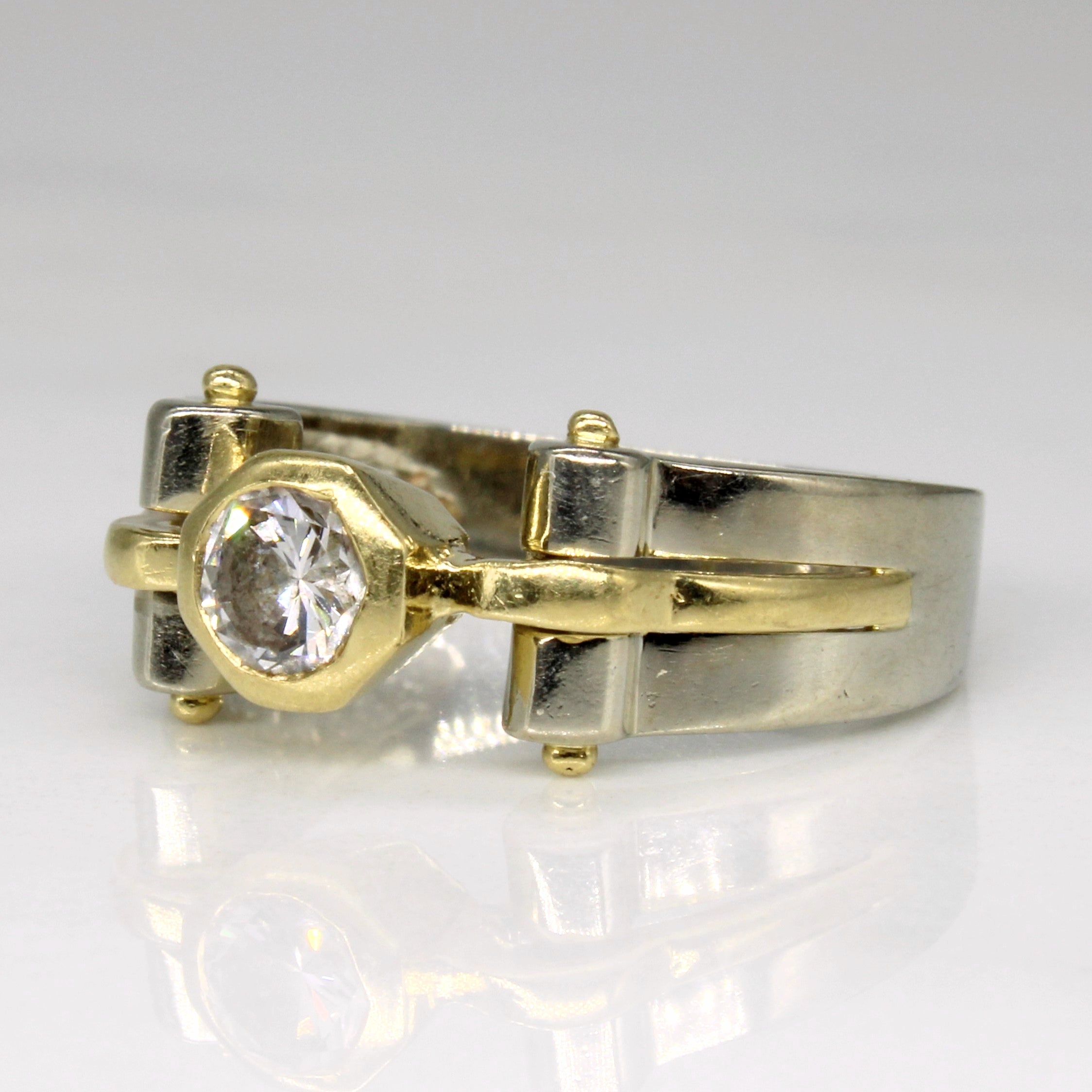 Bezel Set Diamond Ring | 0.40ct | SZ 6.25 |