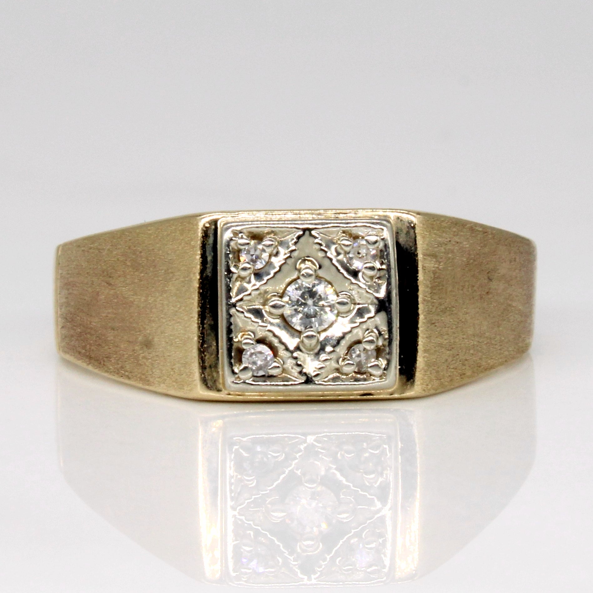 Bague sertie de diamants illusion | 0,08 ct | Taille 10 |