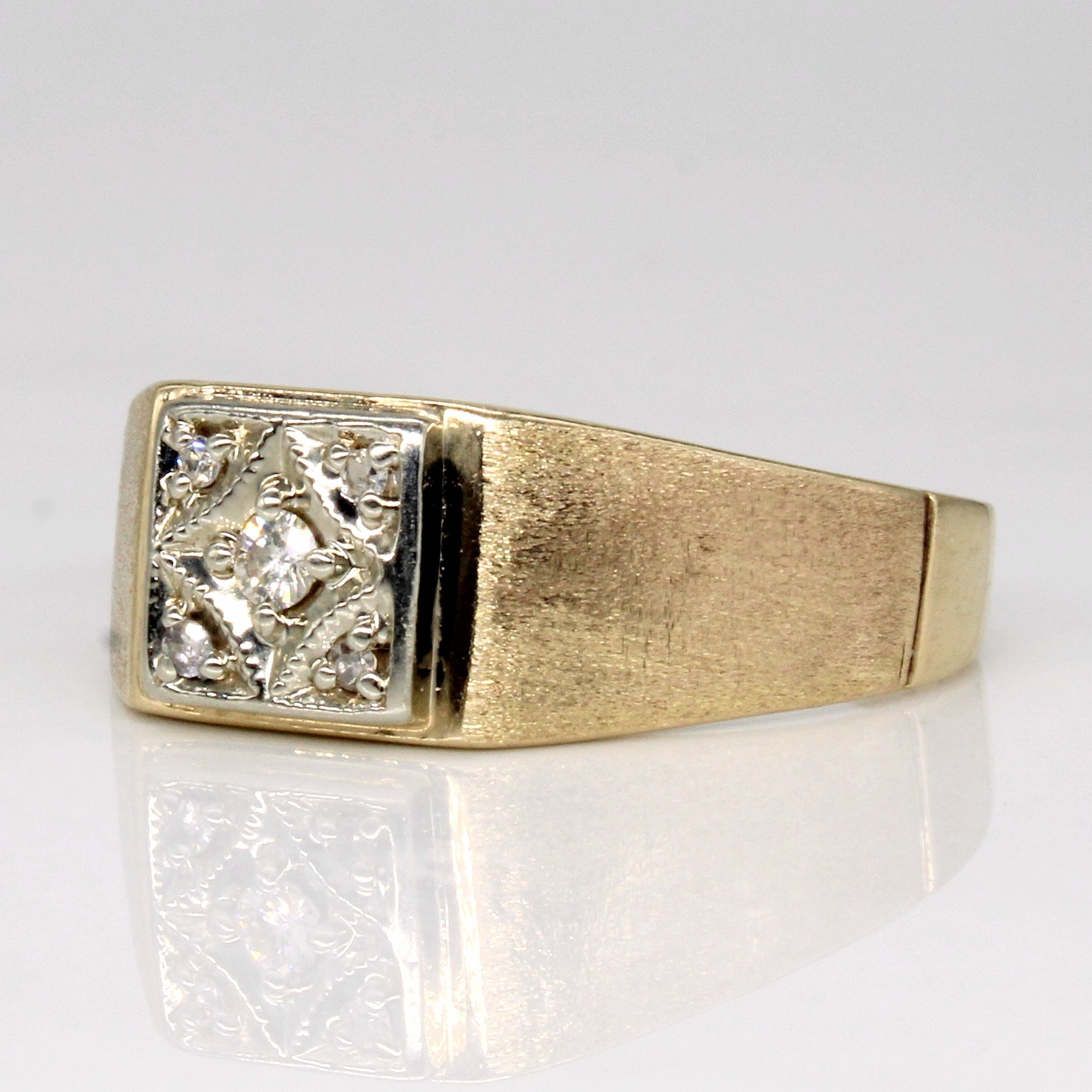 Bague sertie de diamants illusion | 0,08 ct | Taille 10 |