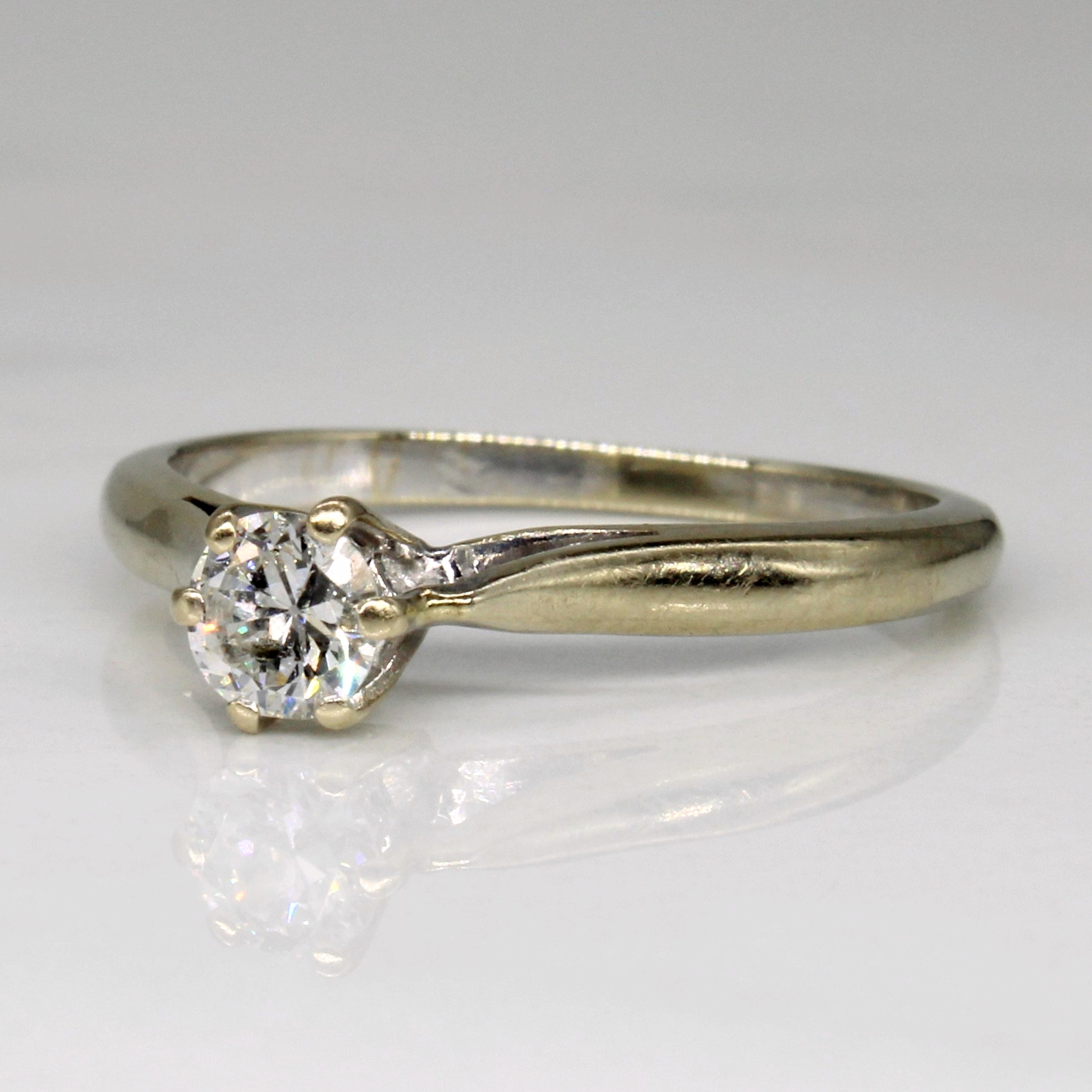European Cut Diamond Engagement Ring | 0.28ct | SZ 6.5 |
