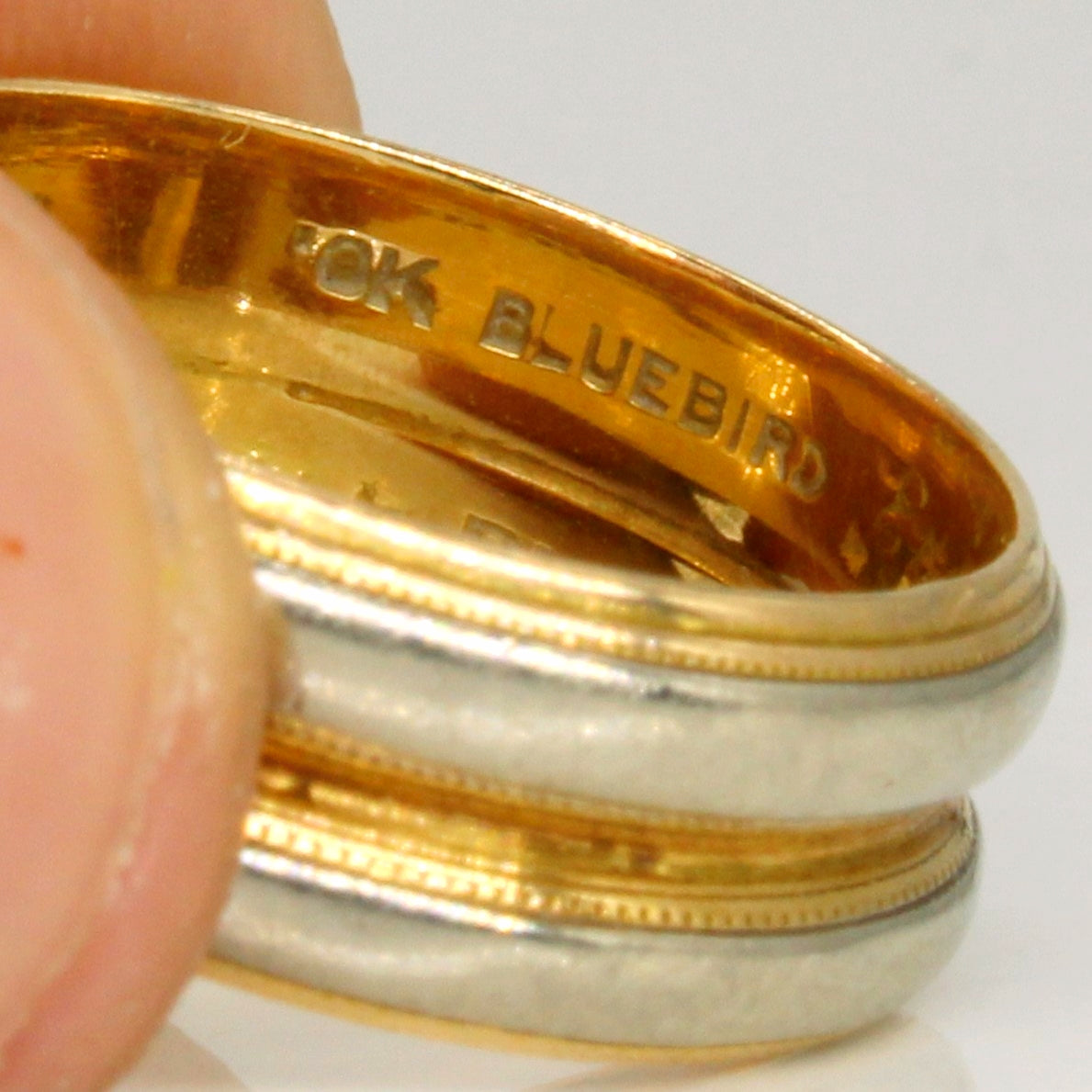 Two Tone Gold Band | SZ 7 |