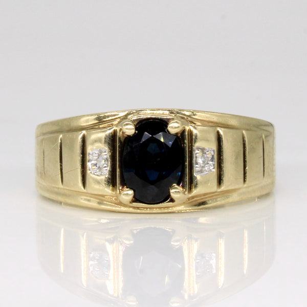 Sapphire & Diamond Cocktail Ring | 1.00ct, 0.01ctw | SZ 8.75 |