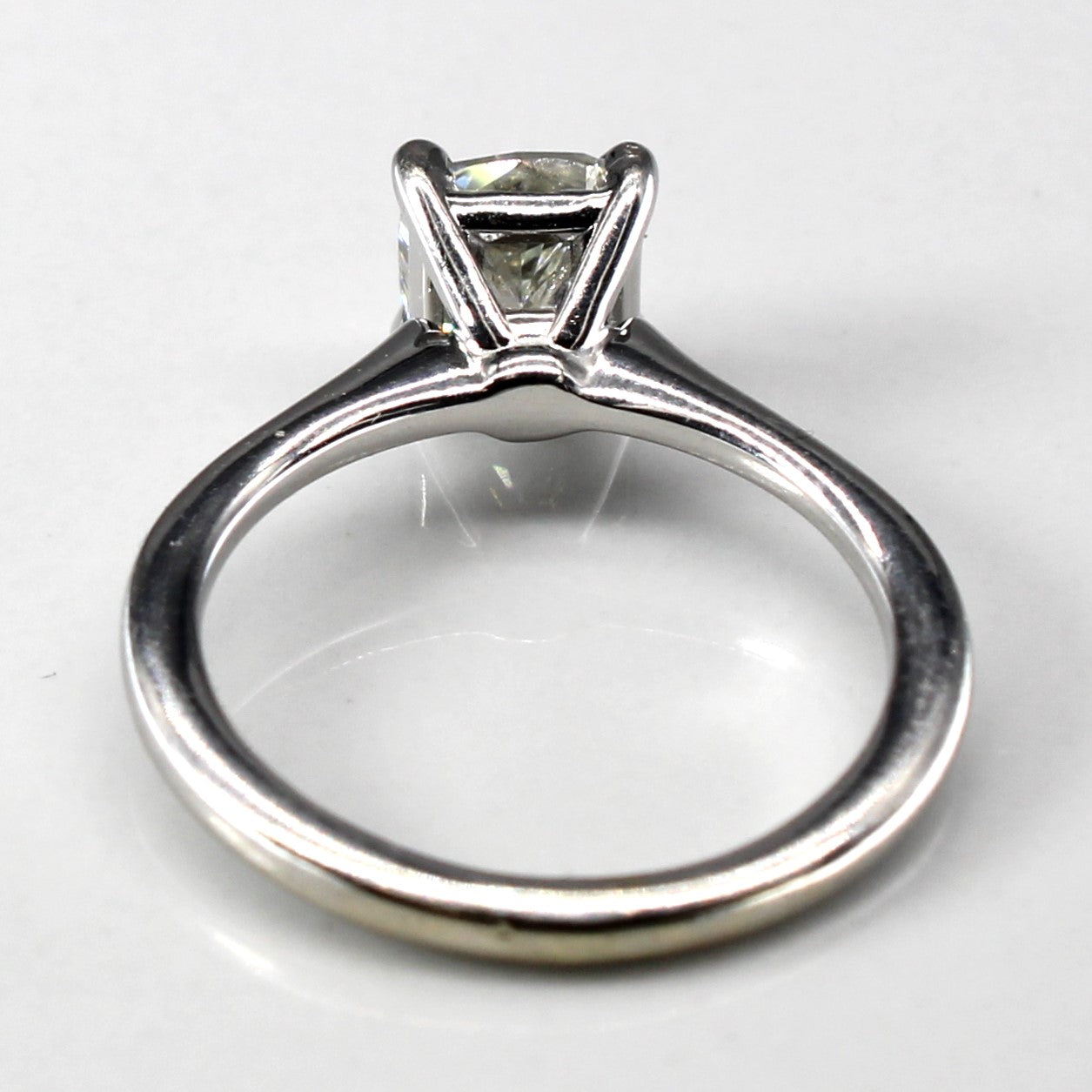 Solitaire Cushion Diamond Engagement Ring | 1.00ct SI2 J | SZ 3.5 |