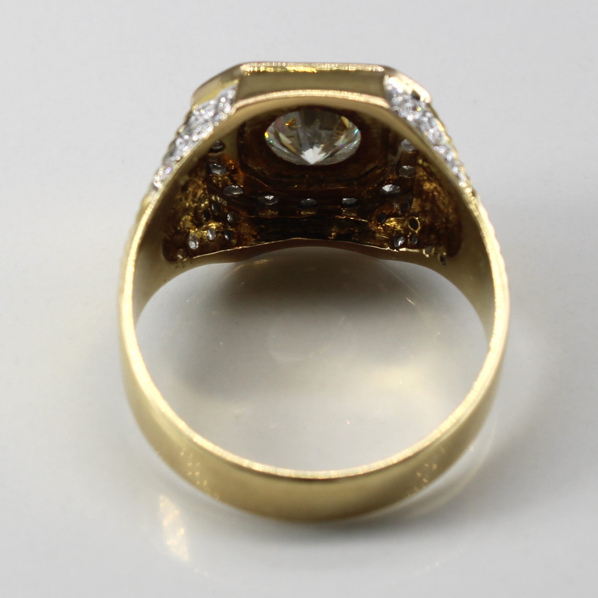 Textured Grid Diamond Ring | 1.70ctw VS1 H | SZ 10 |
