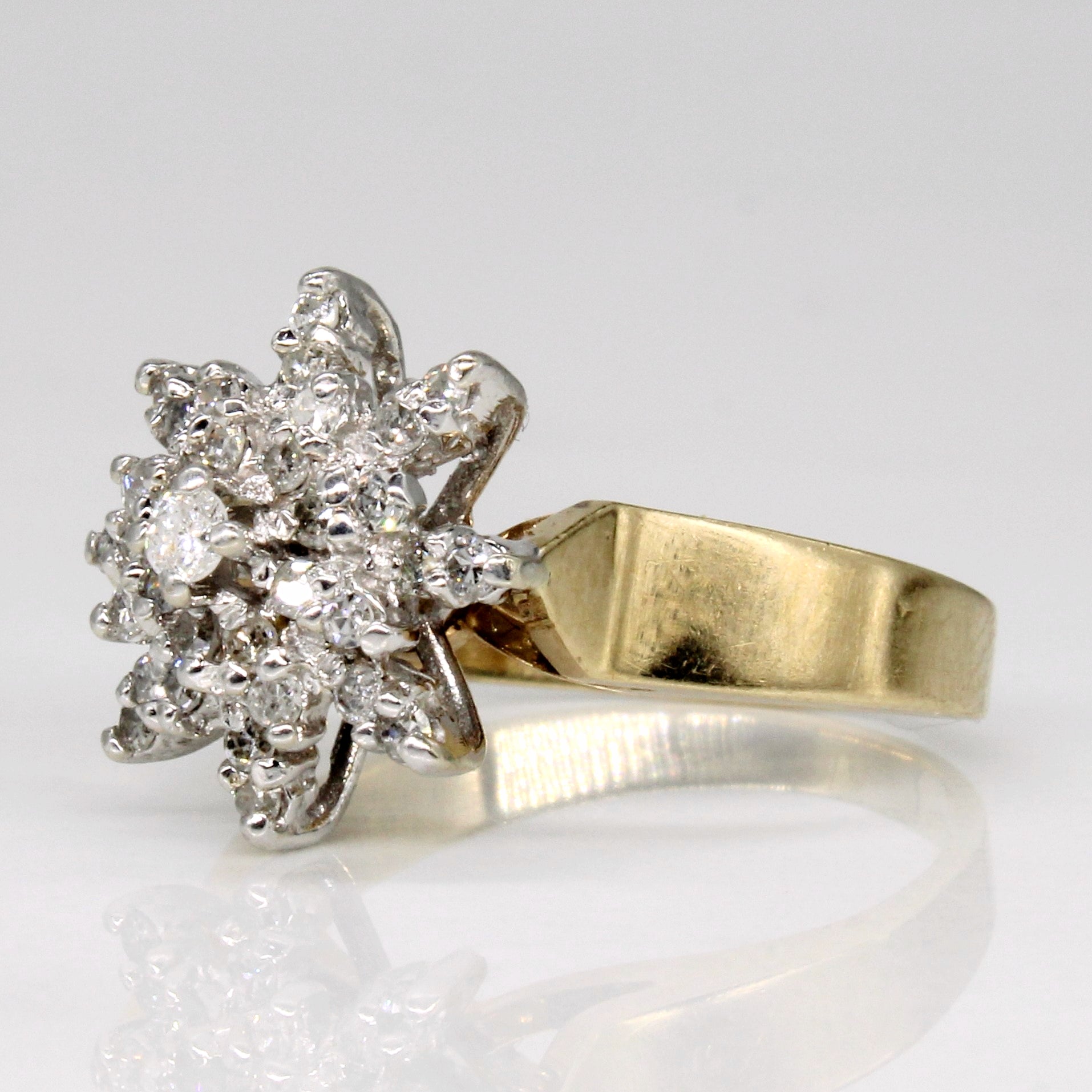 Diamond Cocktail Ring | 0.35ctw | SZ 5.25 |