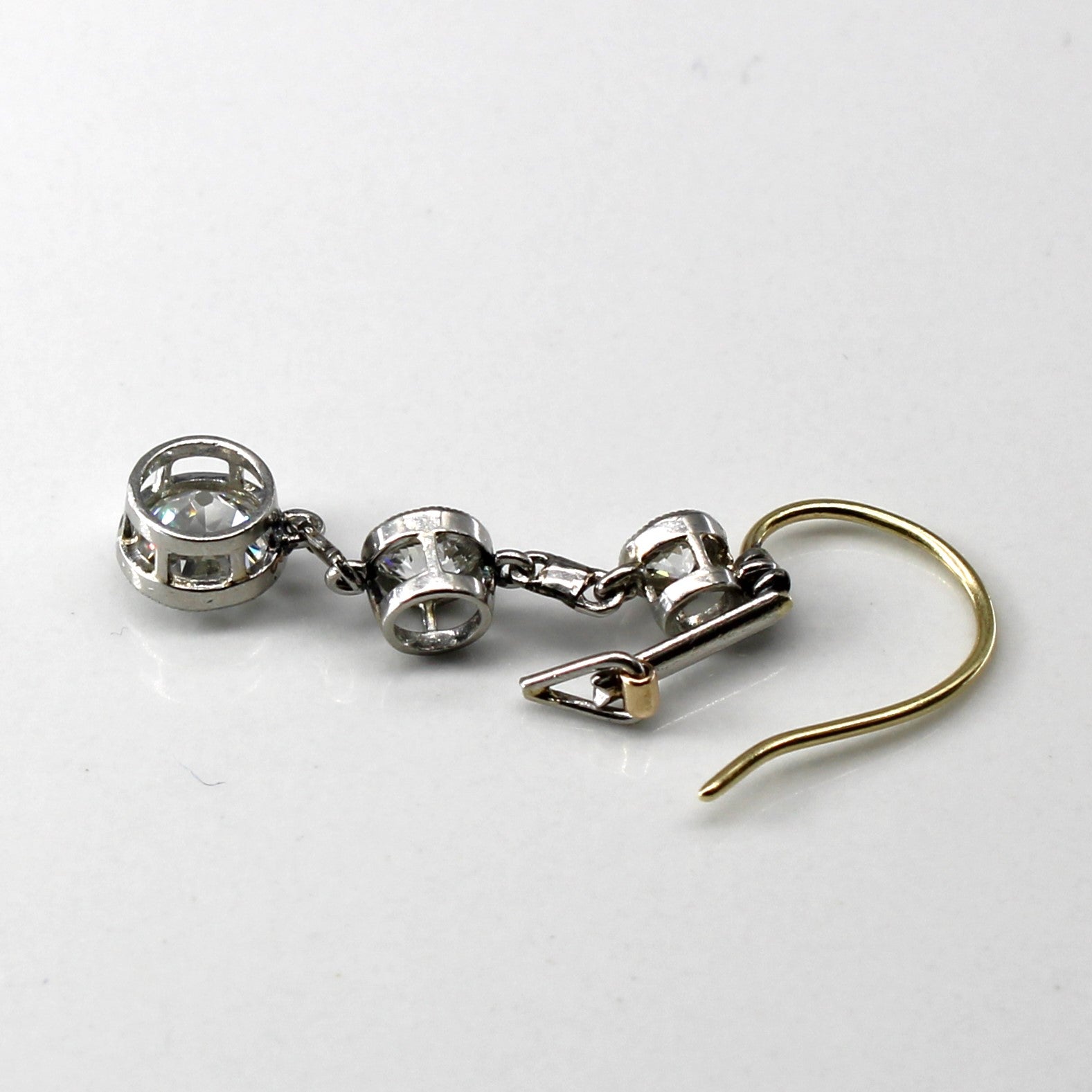 Boucles d'oreilles pendantes en diamants | 2,36 ct au total SI1/SI2 G/H/I |