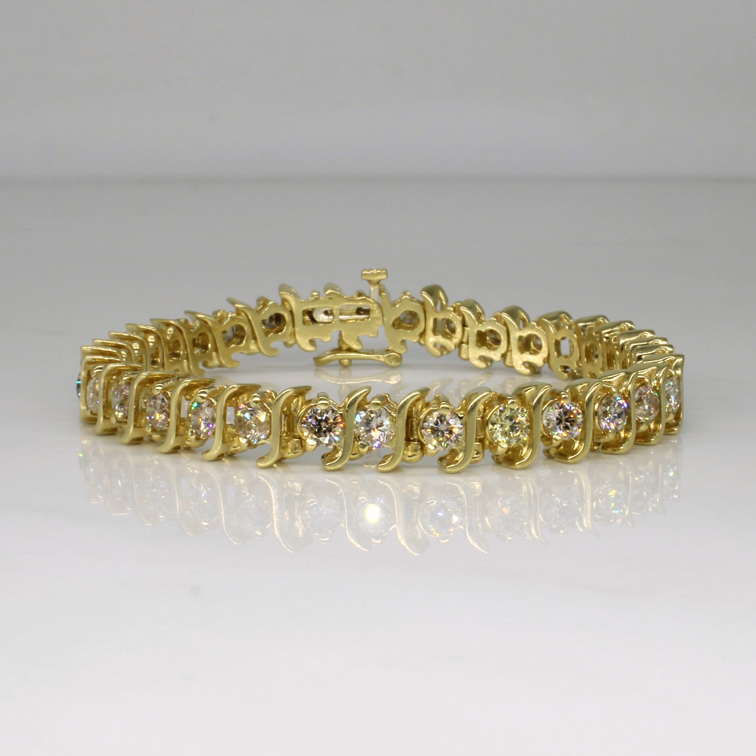 Bracelet de tennis en diamants | 6,00 ct | 17,8 cm |