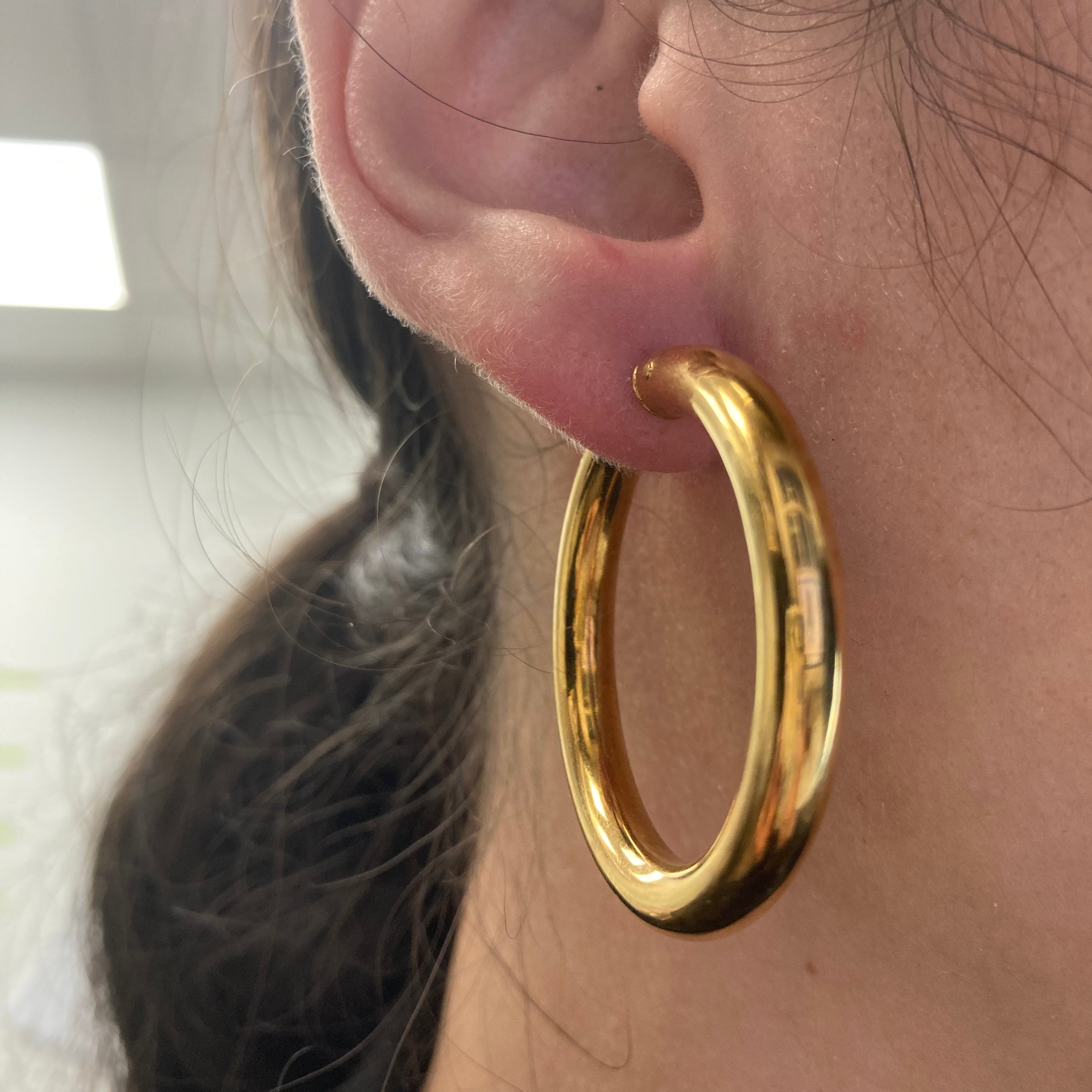 Birks' 18k Yellow Gold Hoop Earrings