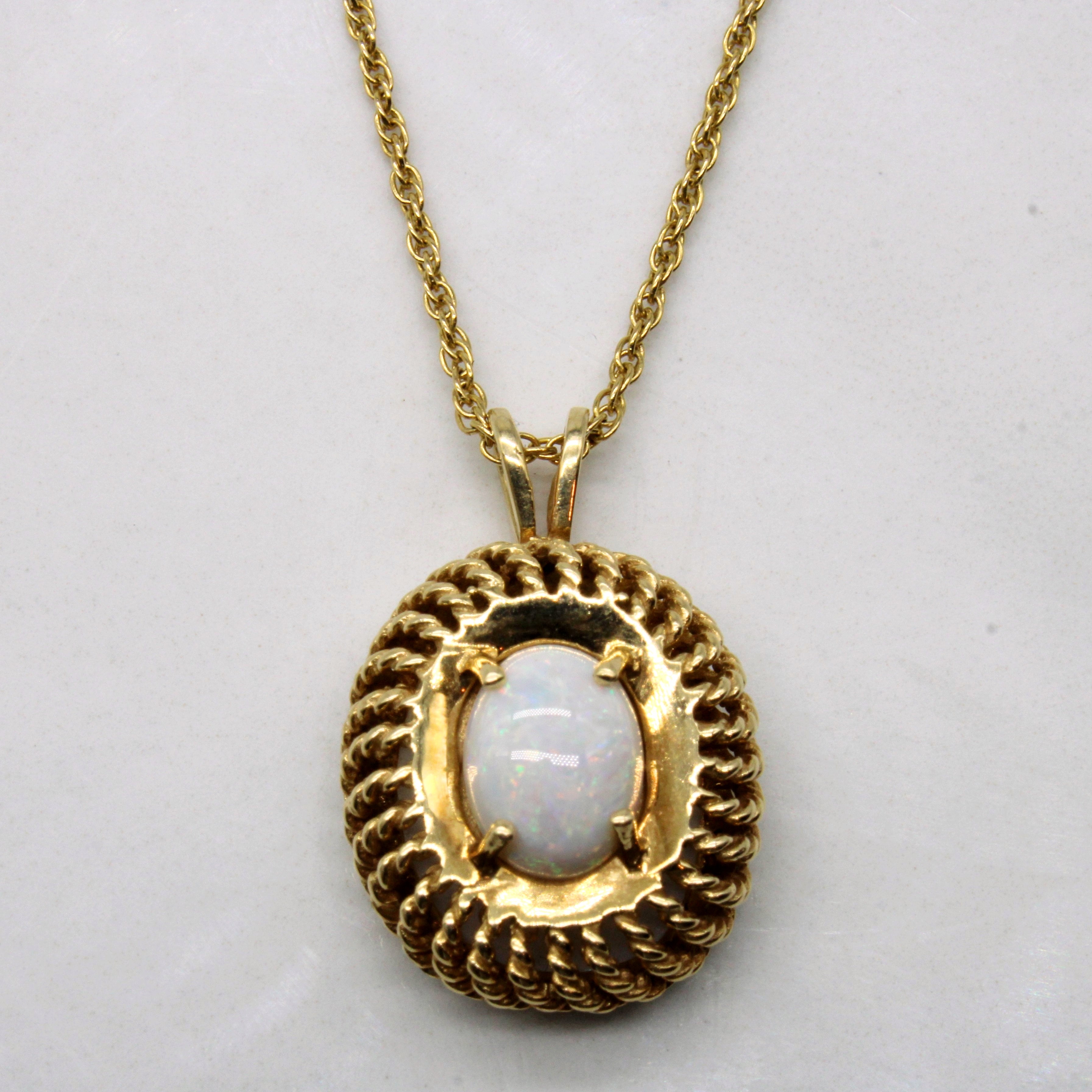 Opal Pendant & Necklace | 0.75ct | 16" |