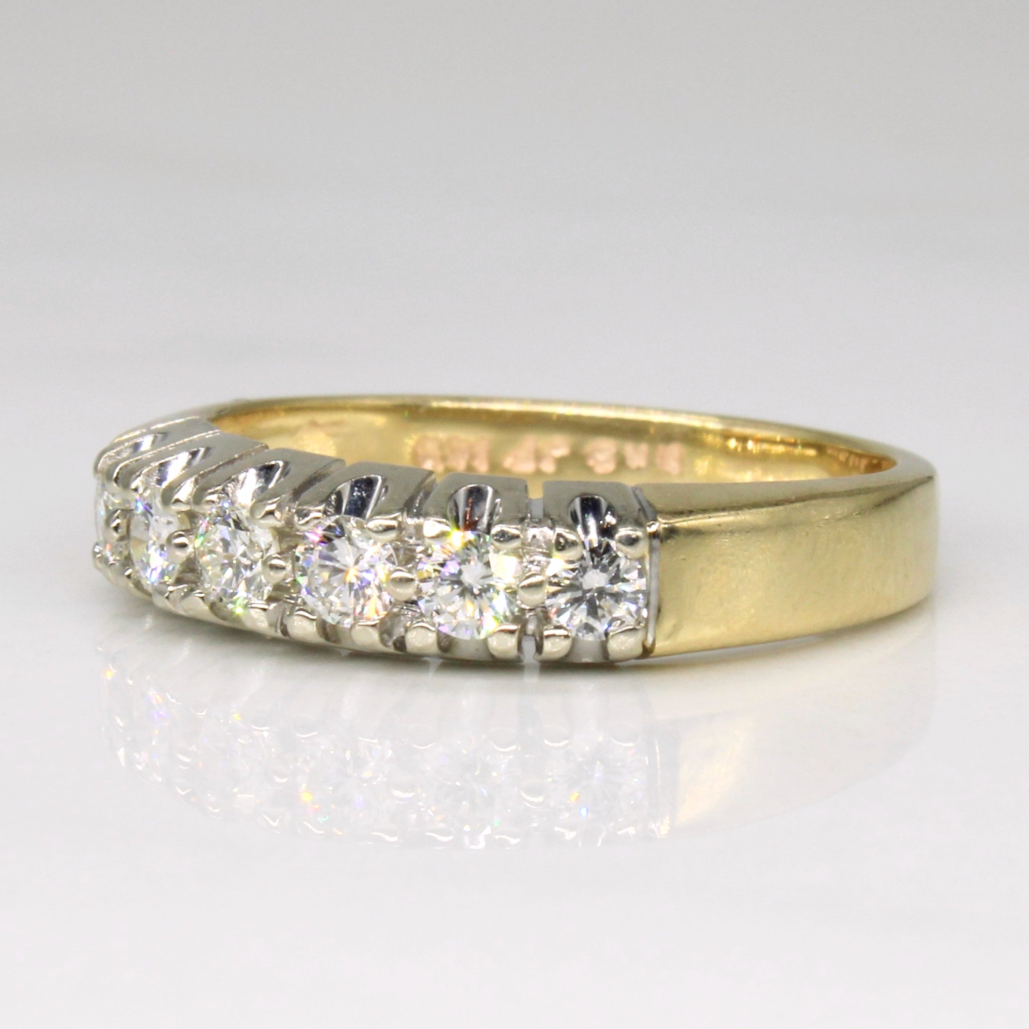 Bague sertie de diamants à fleur | 0,48 ct | Taille 6 |