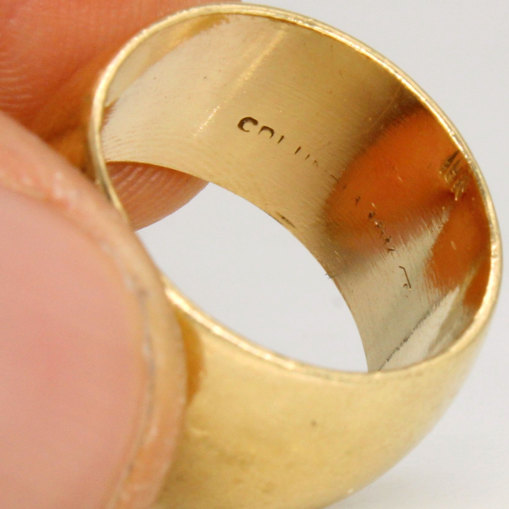 Bague de cigare en or jaune 18 carats | Taille 5 |