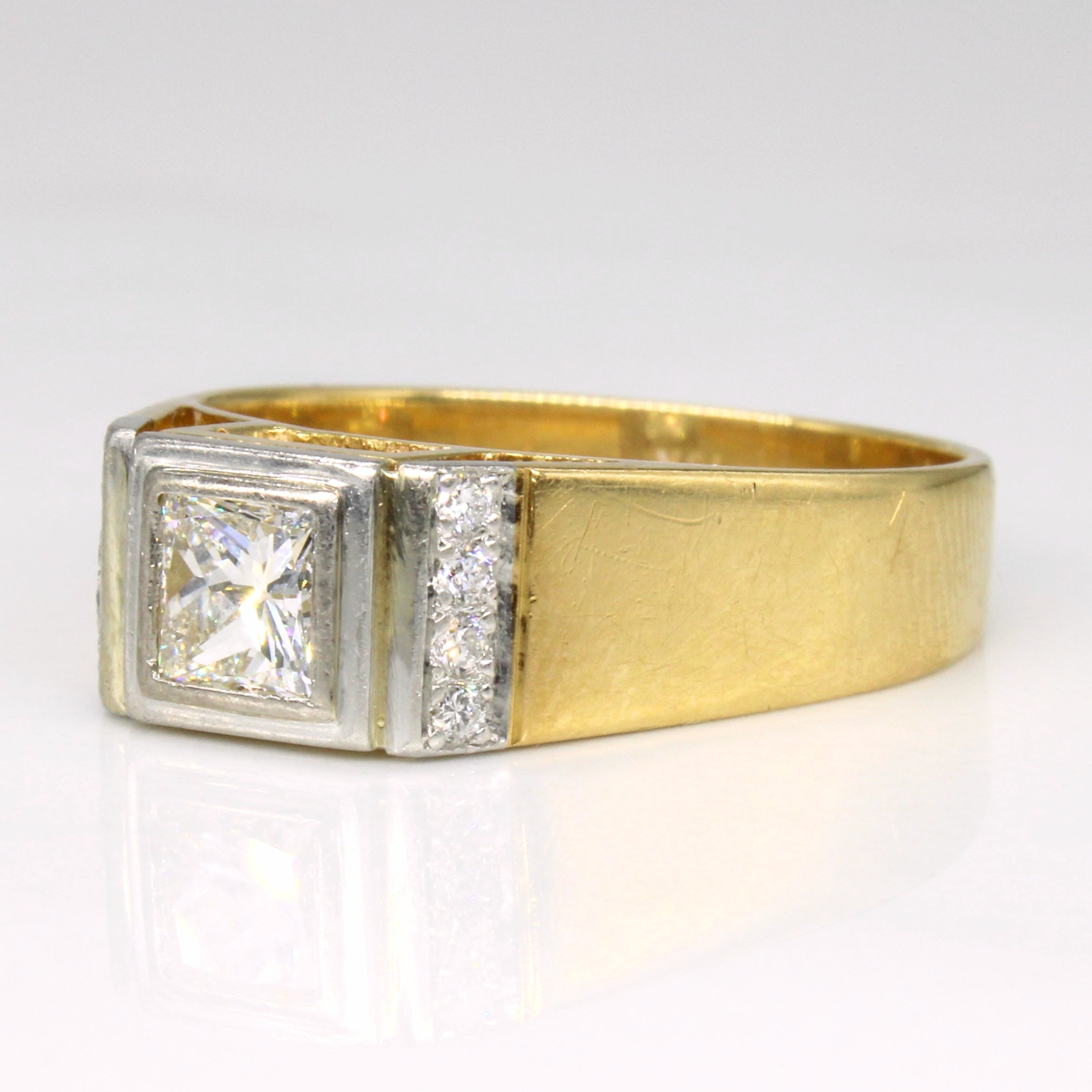 Flush Set Diamond Engagement Ring | 0.54ctw | SZ 8.75 |