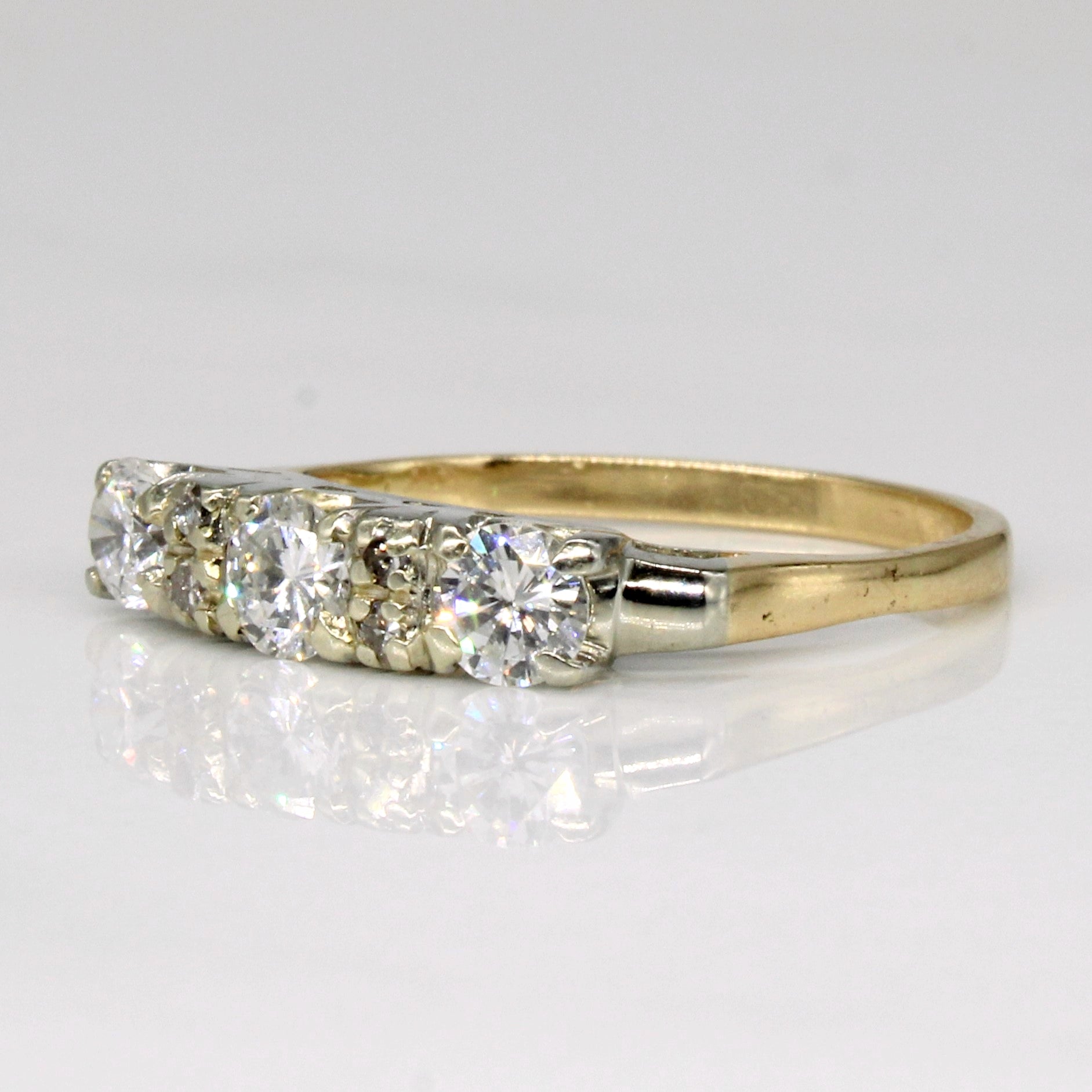 Three Stone Diamond Ring | 0.60ctw | SZ 5.25 |