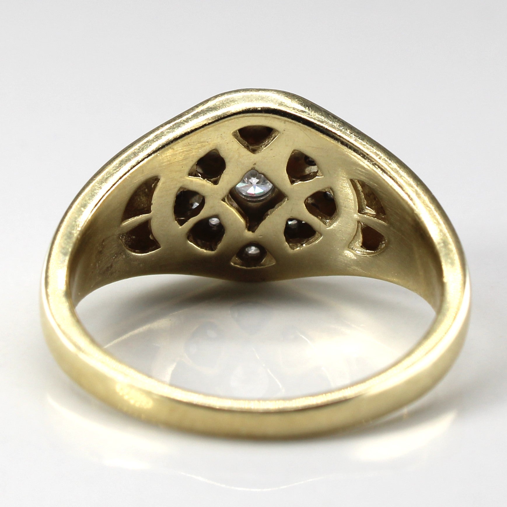 Cluster Diamond Cocktail Ring | 0.32ctw | SZ 10.75 |