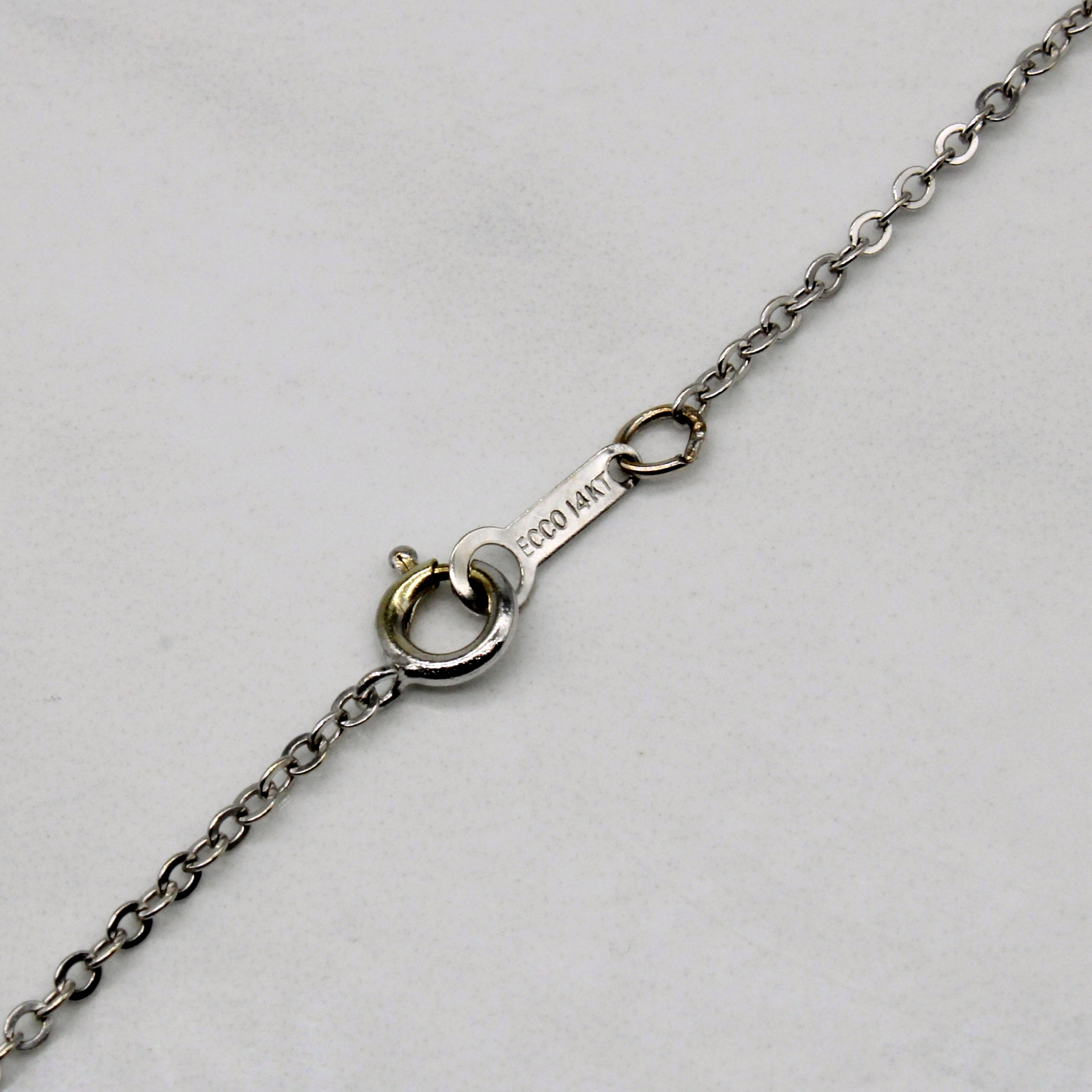 Solitaire Diamond Pendant Necklace | 0.13ct | 16" |