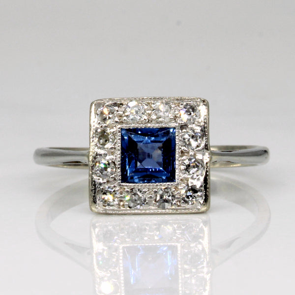 Sapphire & Diamond Engagement Ring | 0.50ct, 0.24ctw | SZ 8 |