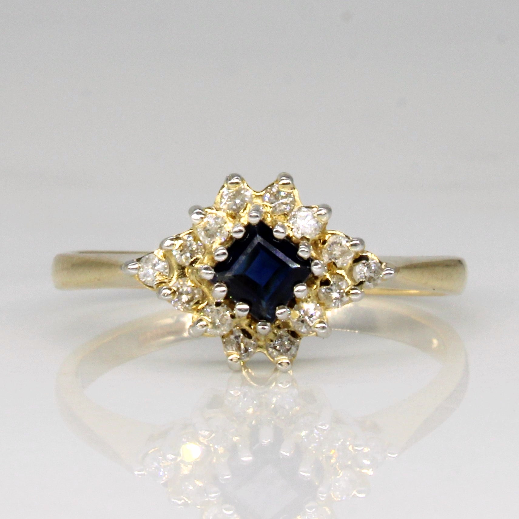 Sapphire & Diamond Ring | 0.22ct, 0.14ctw | SZ 6.25 |