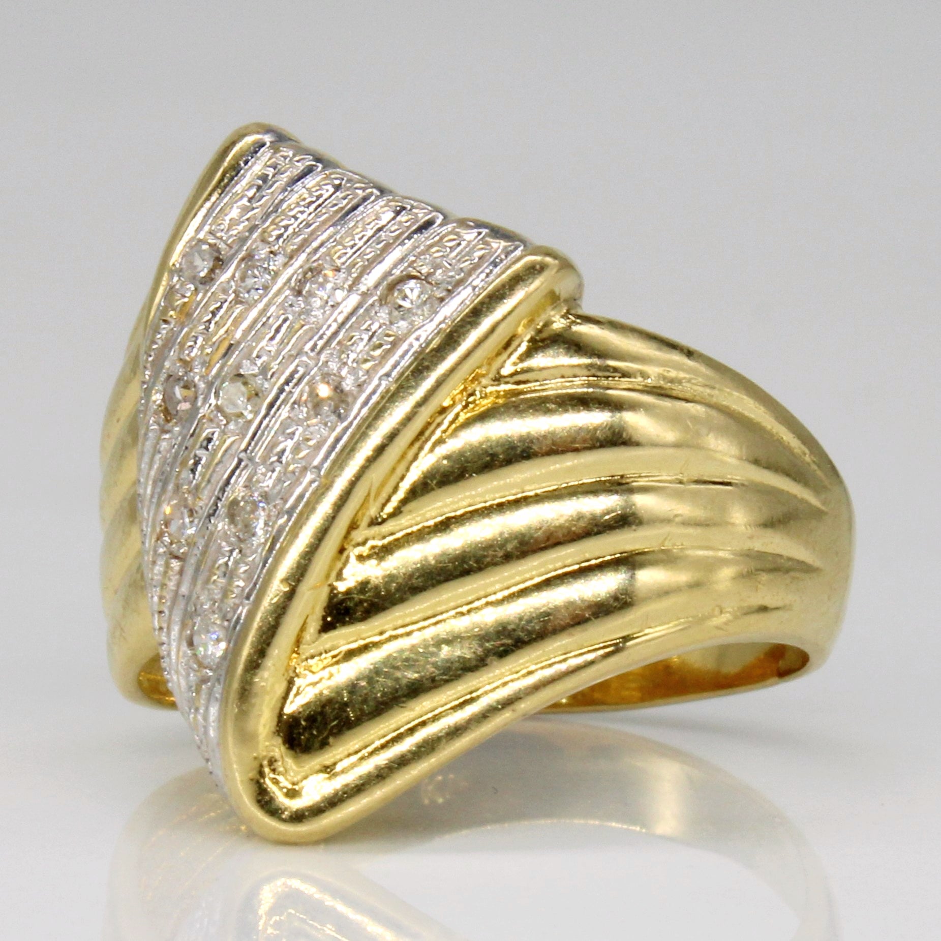 Diamond Waterfall Ring | 0.10ctw | SZ 7.25 |