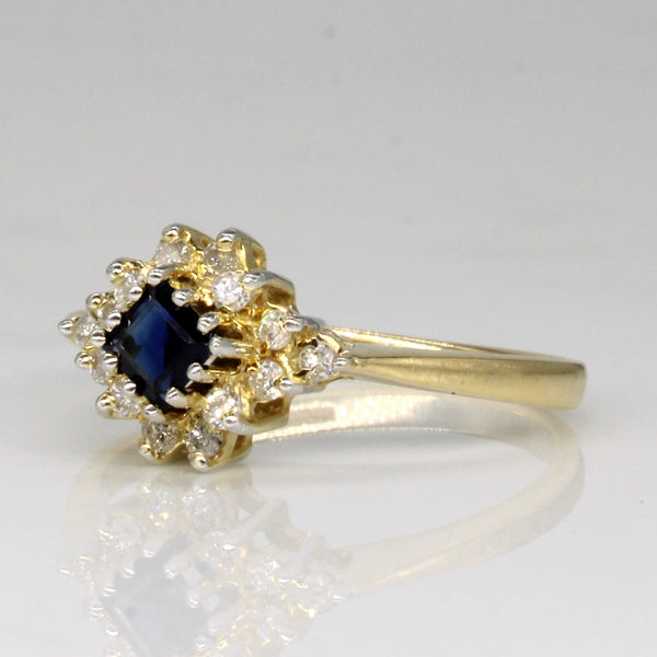 Sapphire & Diamond Ring | 0.22ct, 0.14ctw | SZ 6.25 |
