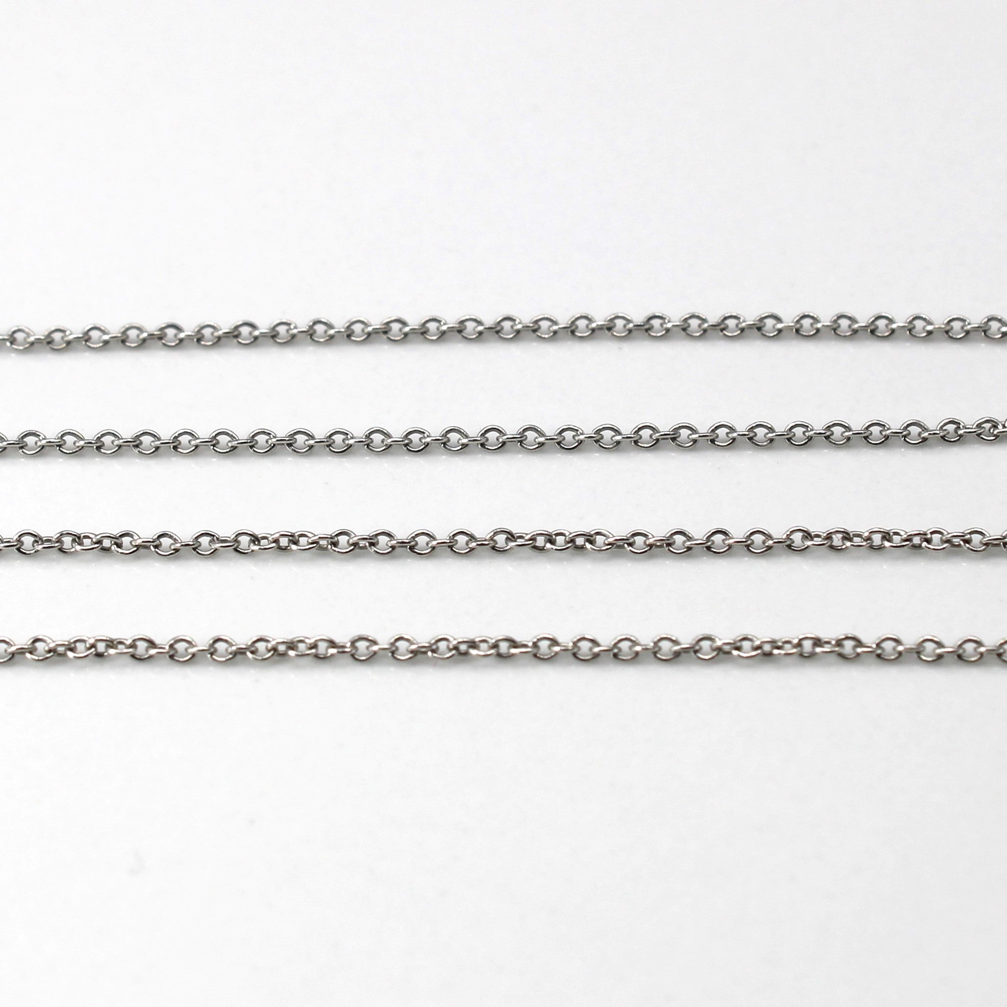 'Tiffany & Co. by the Yard' Platinum Necklace | 0.14ct | 16"|
