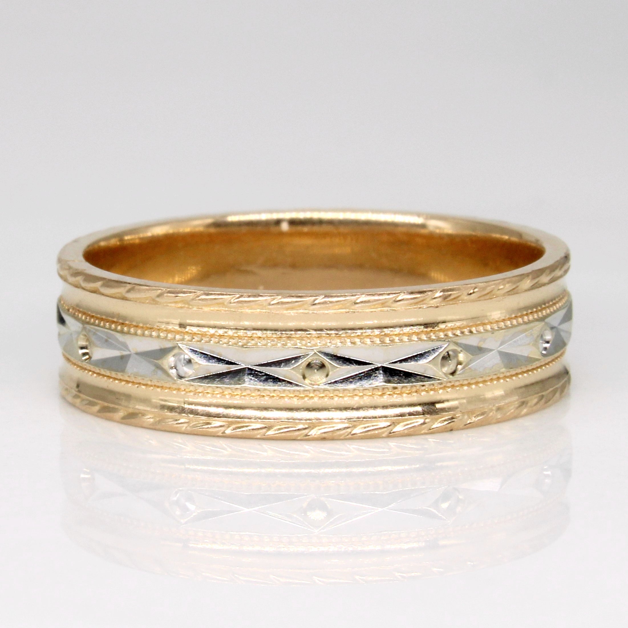 18k Two Tone Gold Ring | SZ 10.25 |