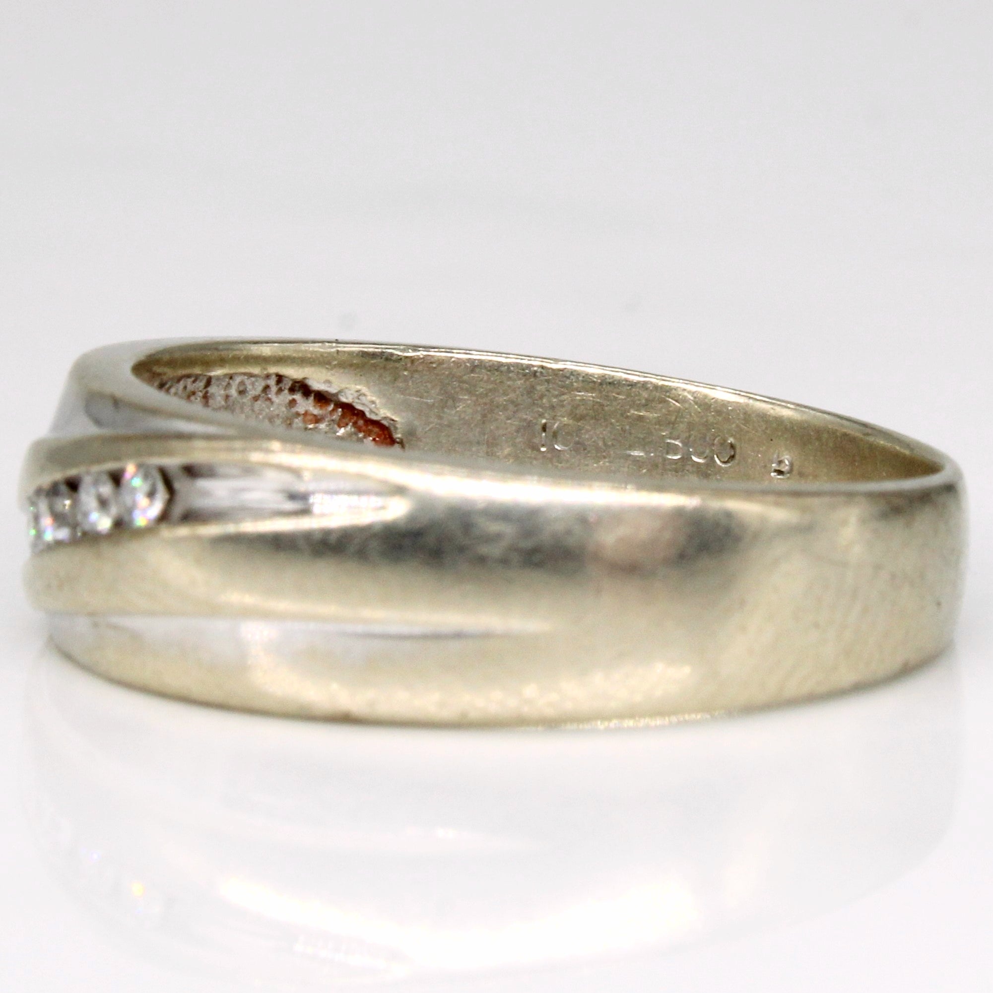 Channel Set Diamond Ring | 0.12ctw | SZ 10 |
