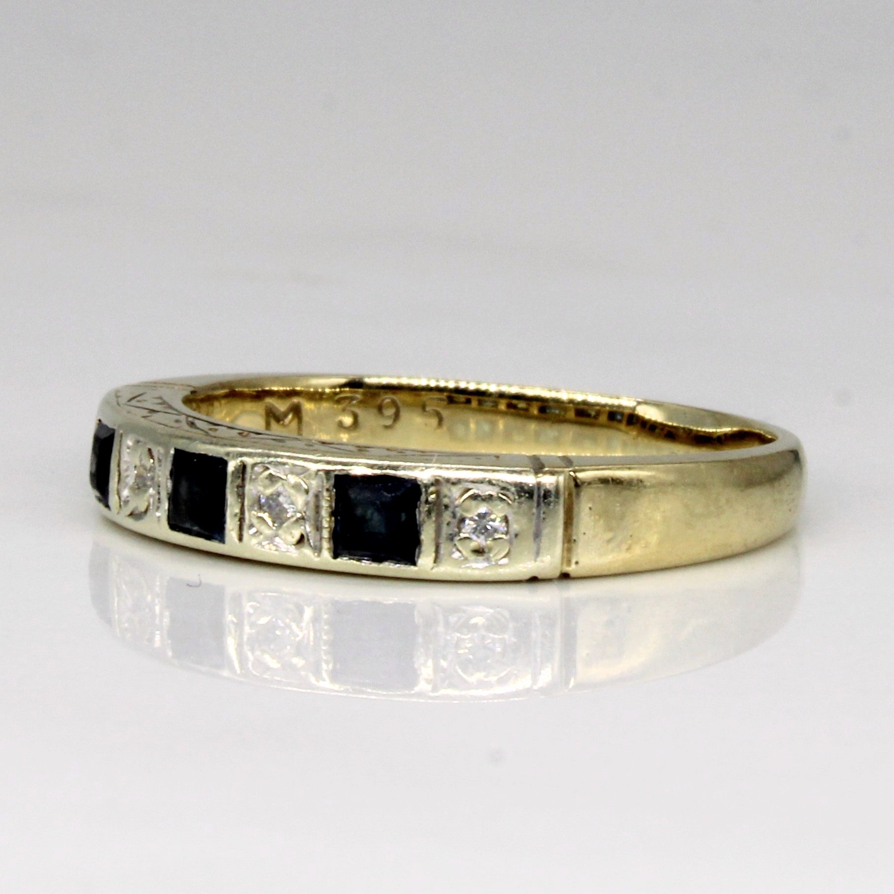 1988 London Sapphire & Diamond Ring | 0.15ctw, 0.02ctw | SZ 6 |