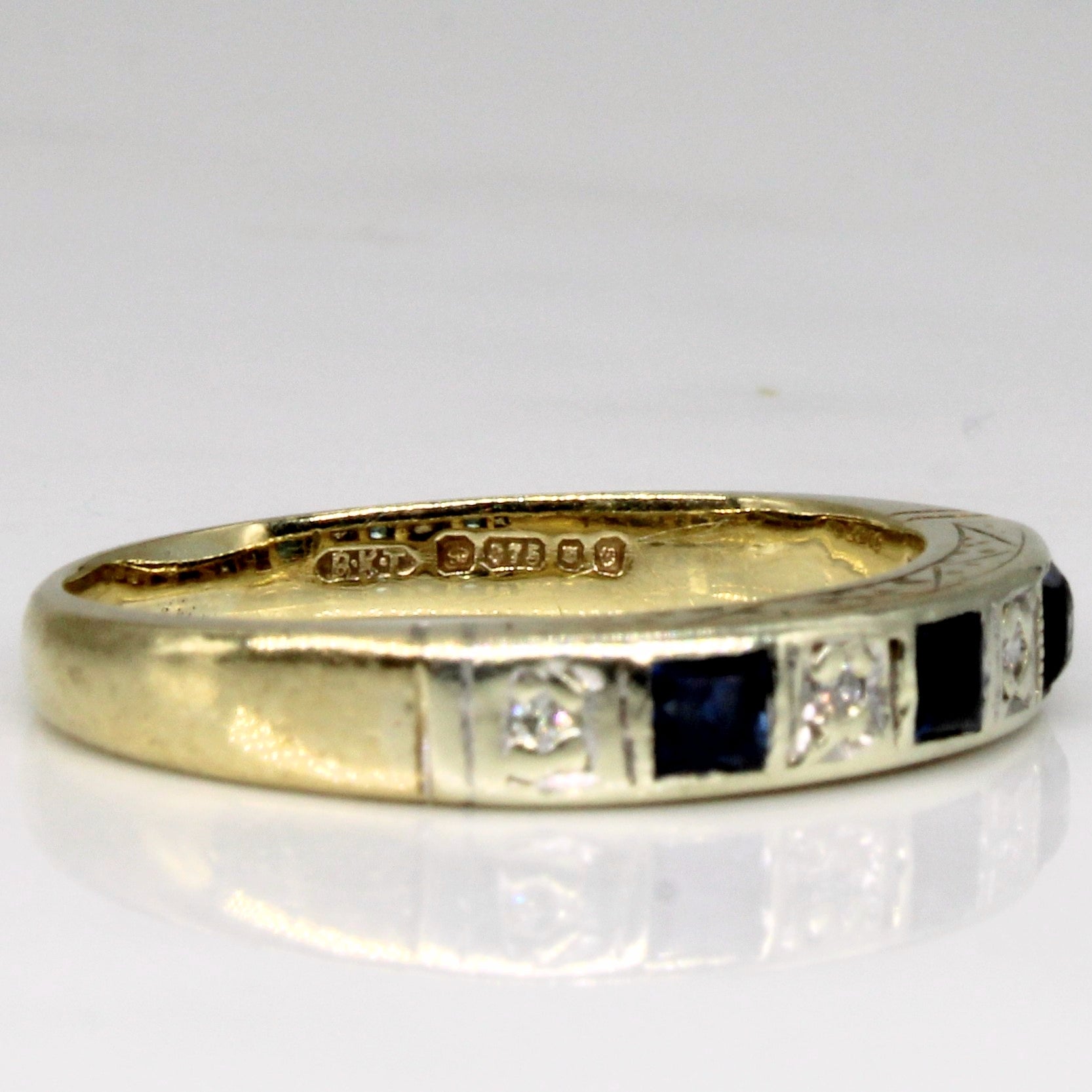 1988 London Sapphire & Diamond Ring | 0.15ctw, 0.02ctw | SZ 6 |