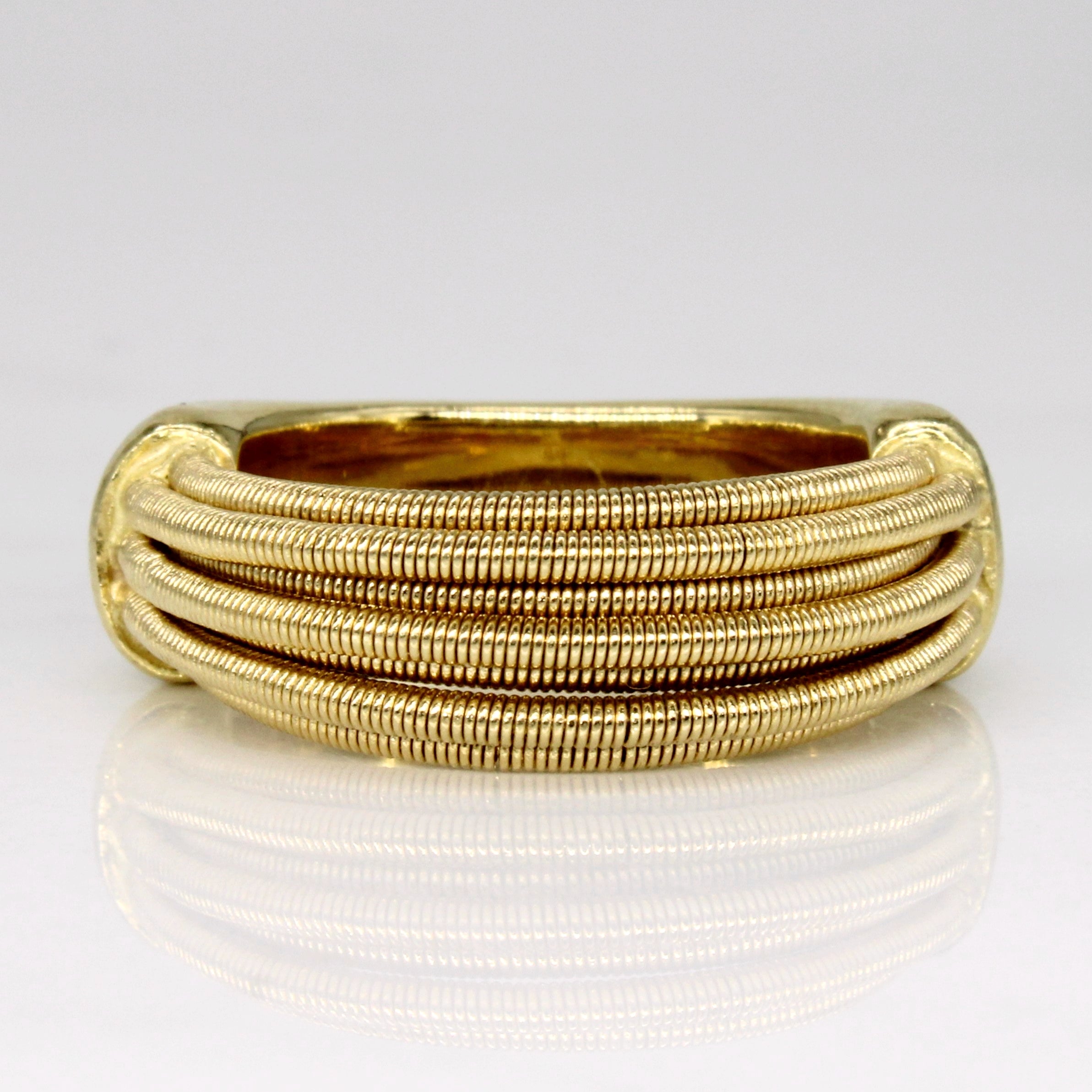 18k Yellow Gold Wire Ring | SZ 7 |