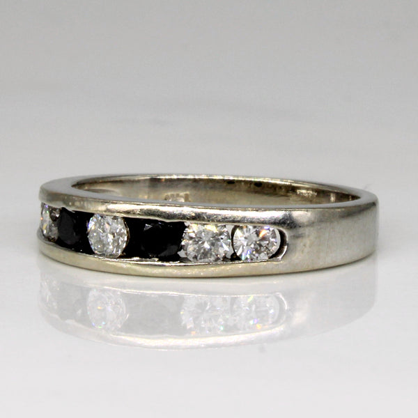 Channel Set Diamond & Sapphire Ring | 0.36ctw, 0.16ctw | SZ 6.75 |
