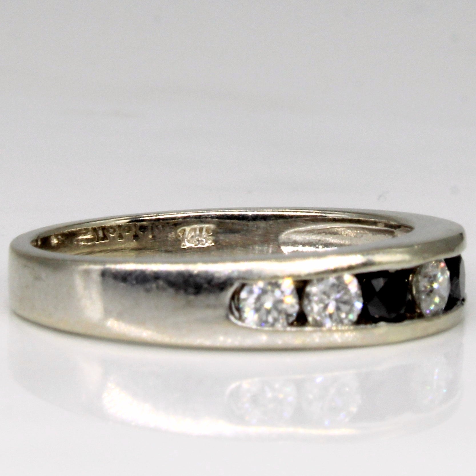 Channel Set Diamond & Sapphire Ring | 0.36ctw, 0.16ctw | SZ 6.75 |
