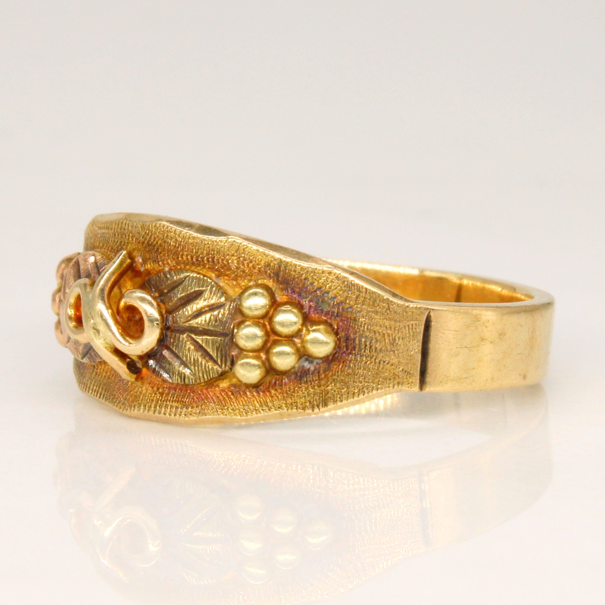 Bague en or tricolore 10 carats | Taille 7,25 |