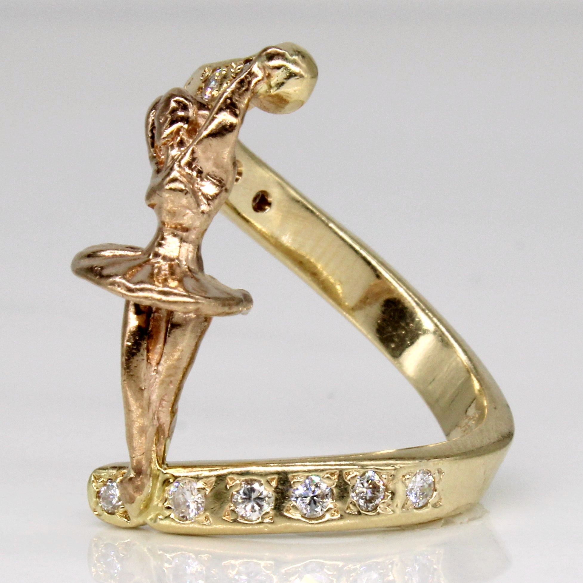 Diamond Ballerina Ring | 0.24ctw | SZ 7 |