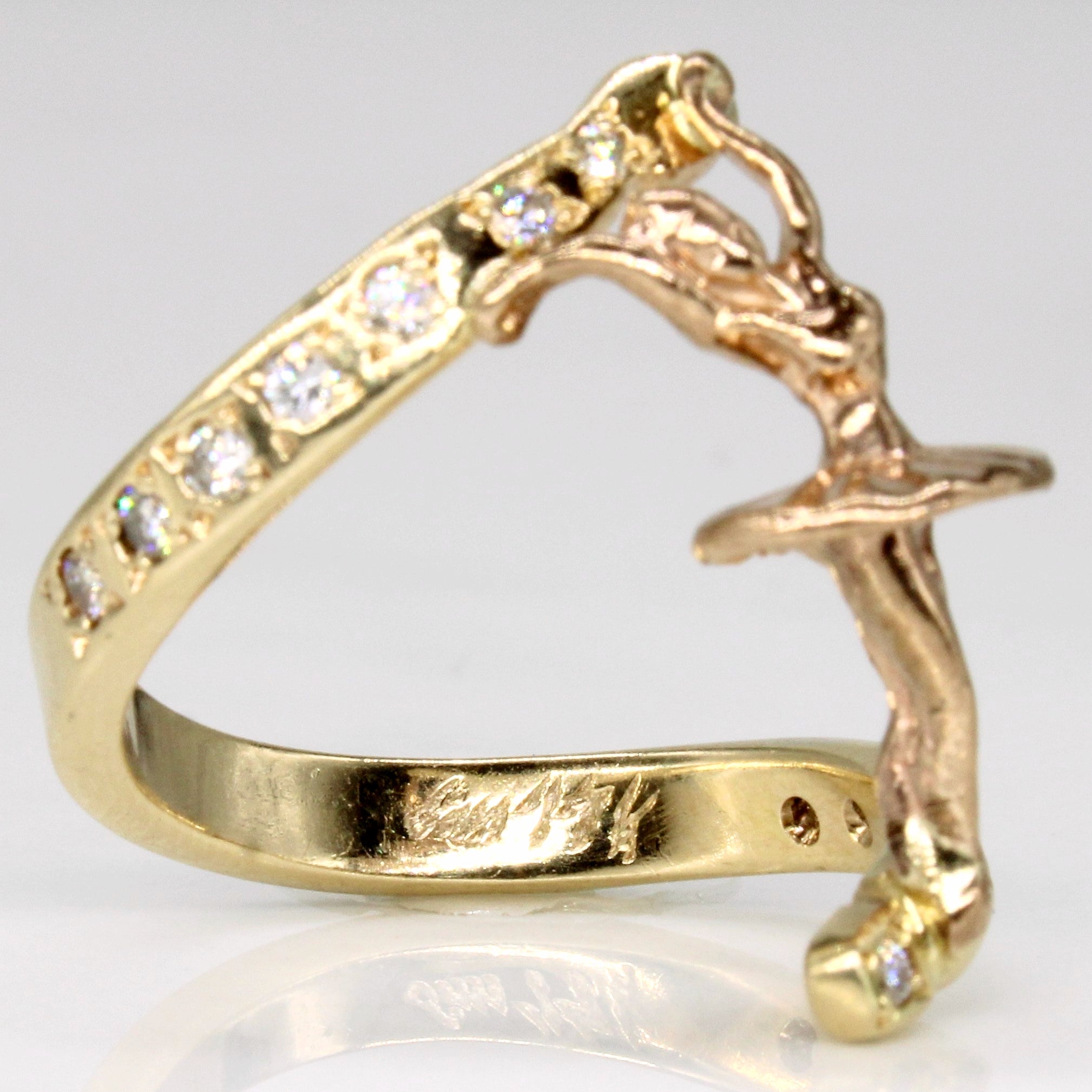 Diamond Ballerina Ring | 0.24ctw | SZ 7 |
