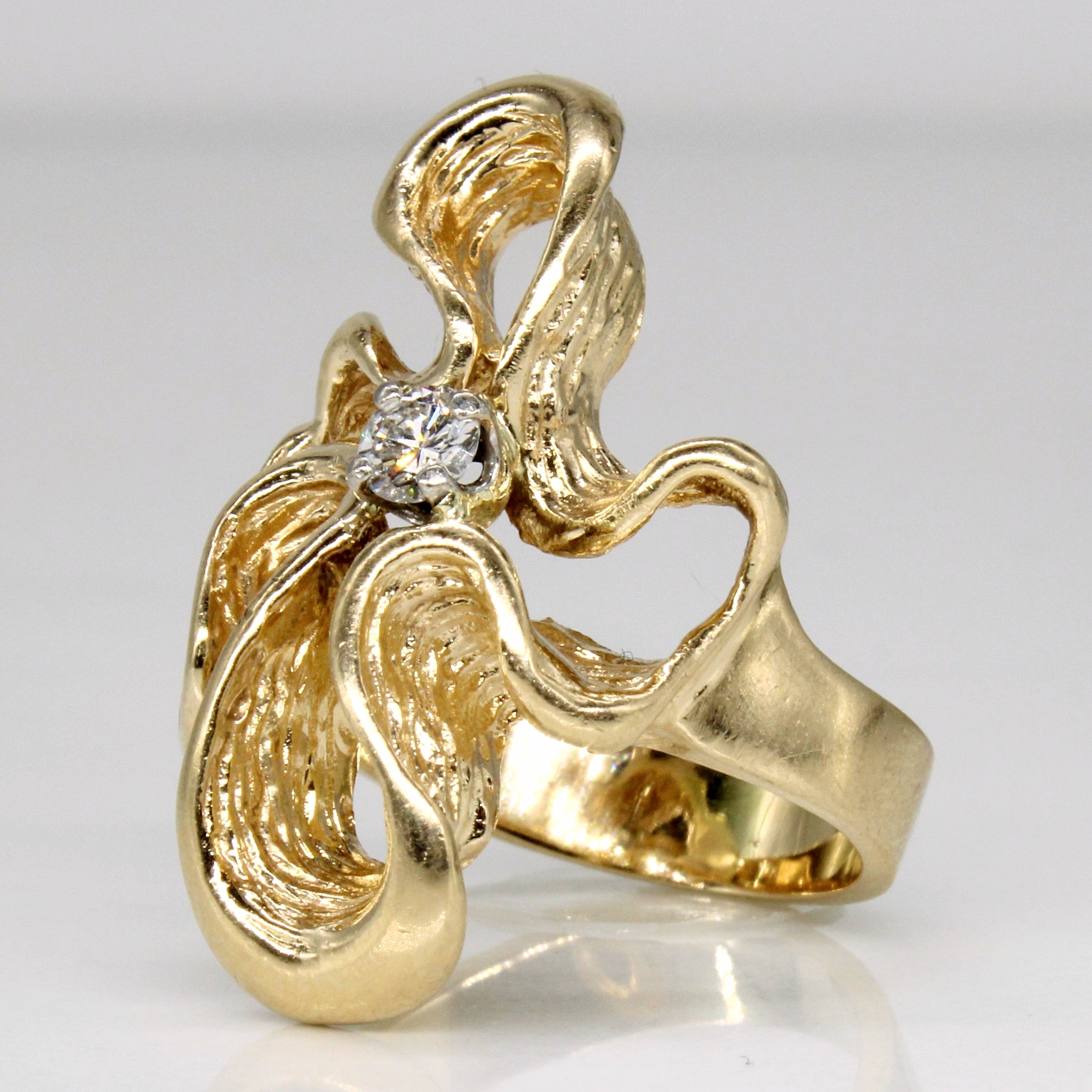 Freeform Diamond Ring | 0.17ct | SZ 6 |