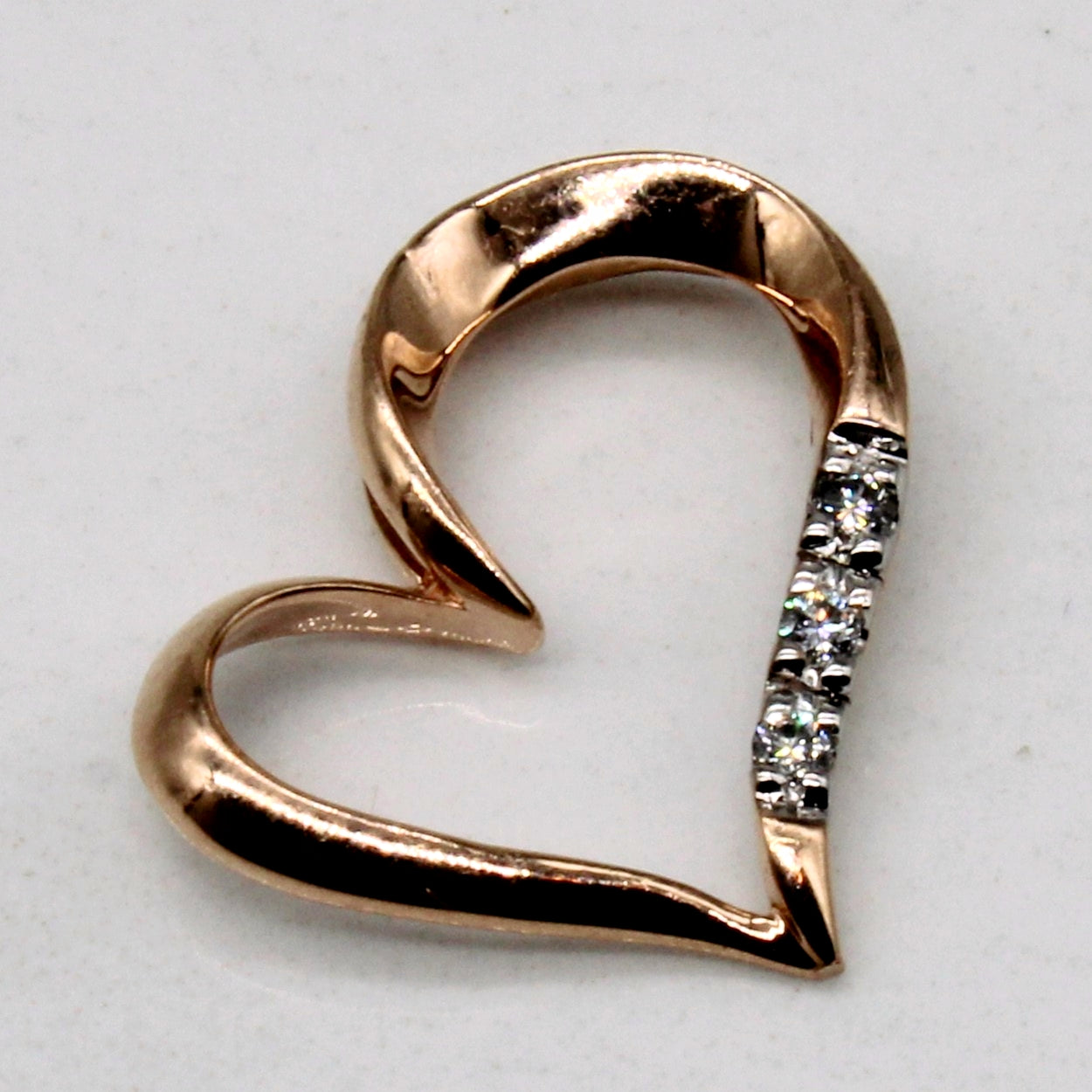 Pendentif cœur en diamant | 0,03 ct |