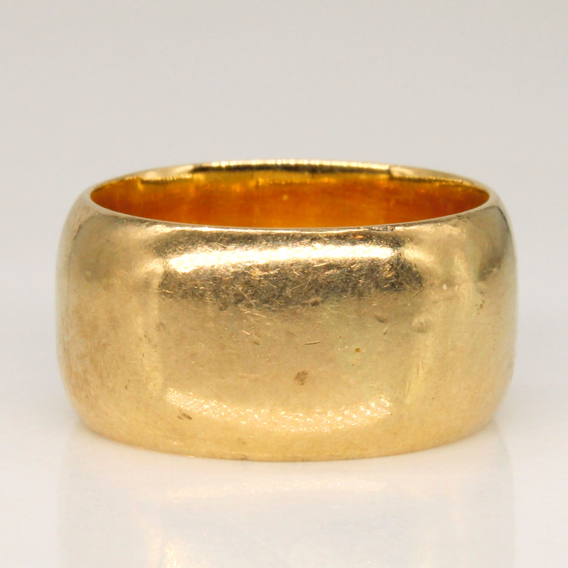 18k Yellow Gold Cigar Band | SZ 4.75 |