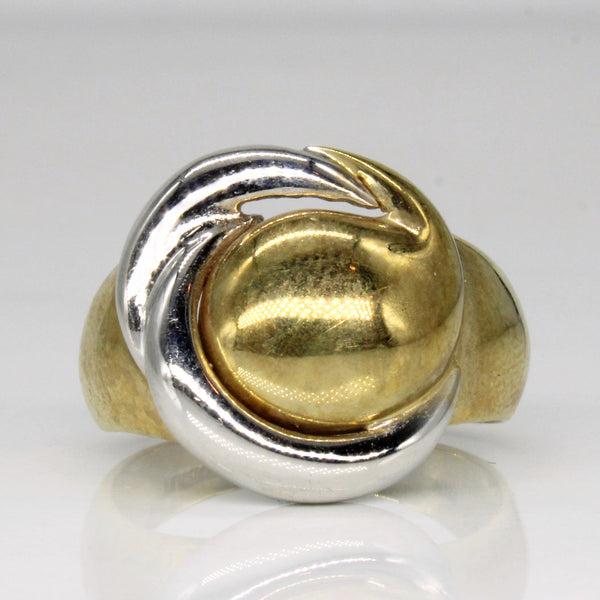 10k Two Tone Gold Knot Ring | SZ 9.5 |