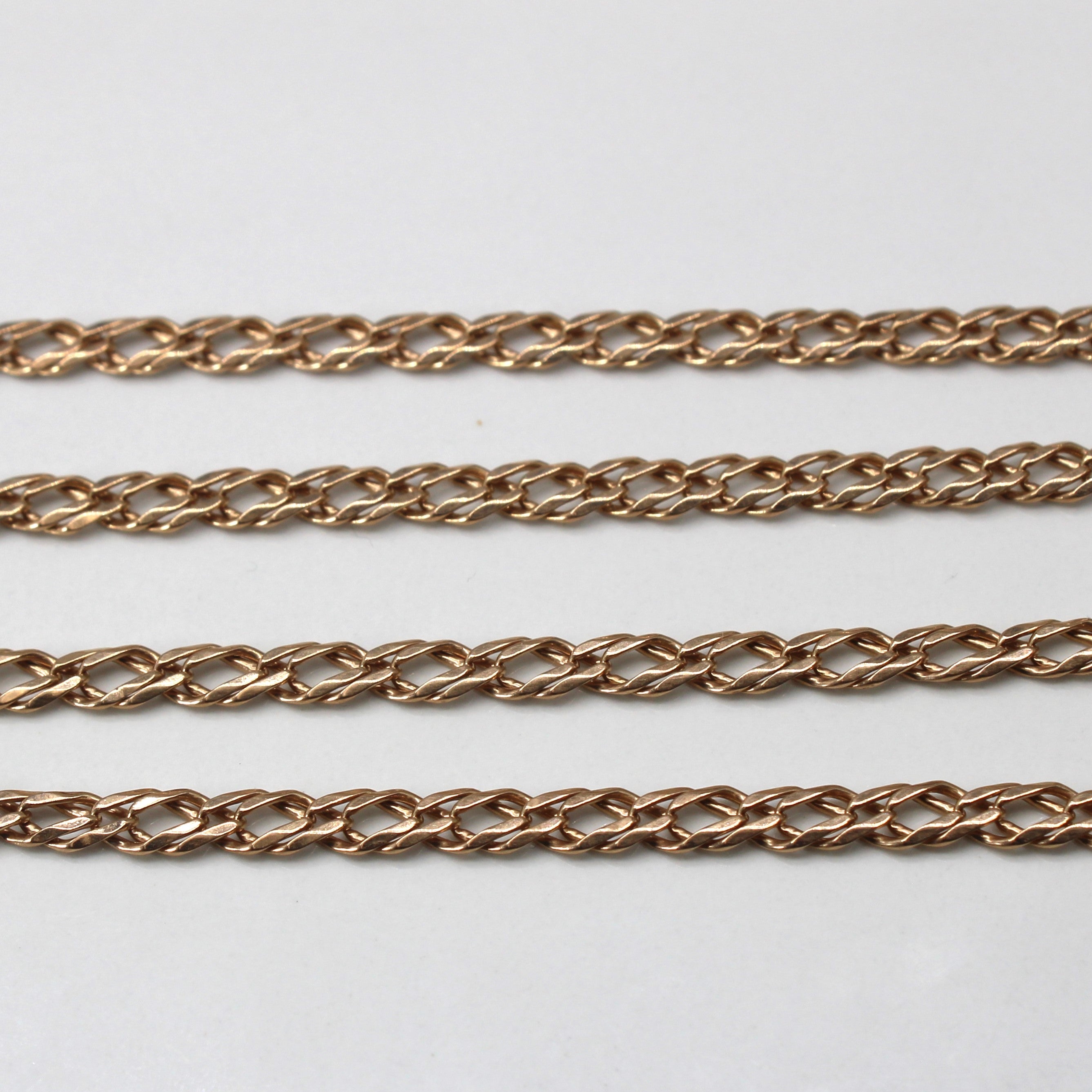 10k Yellow Gold Double Curb Link Chain | 23"|