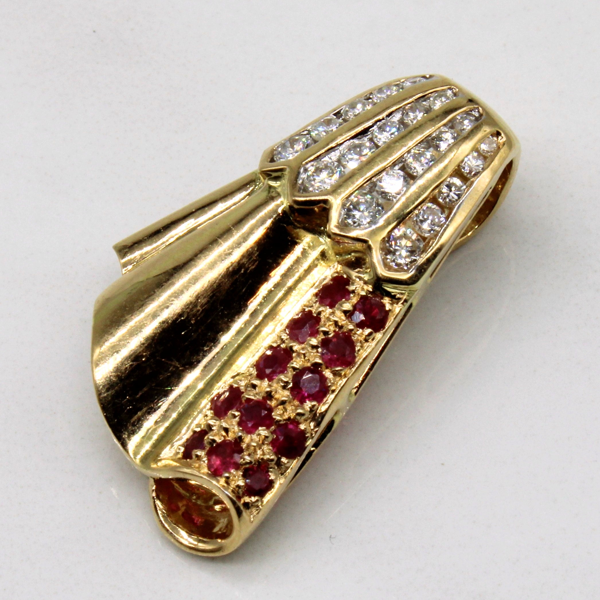 Ruby & Diamond Pendant | 0.48ctw, 0.40ctw |