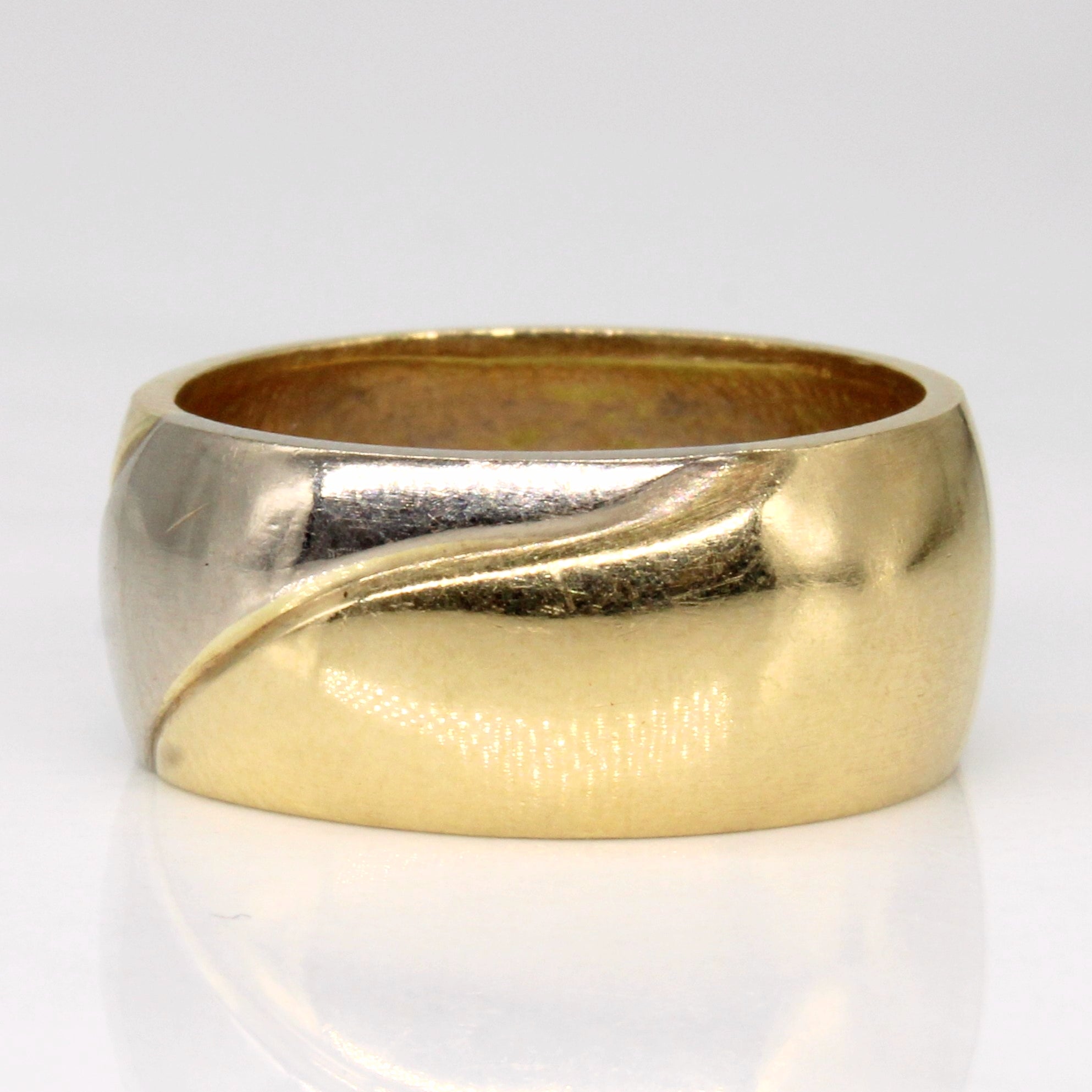 18k Two Tone Gold Band | SZ 6.25 |