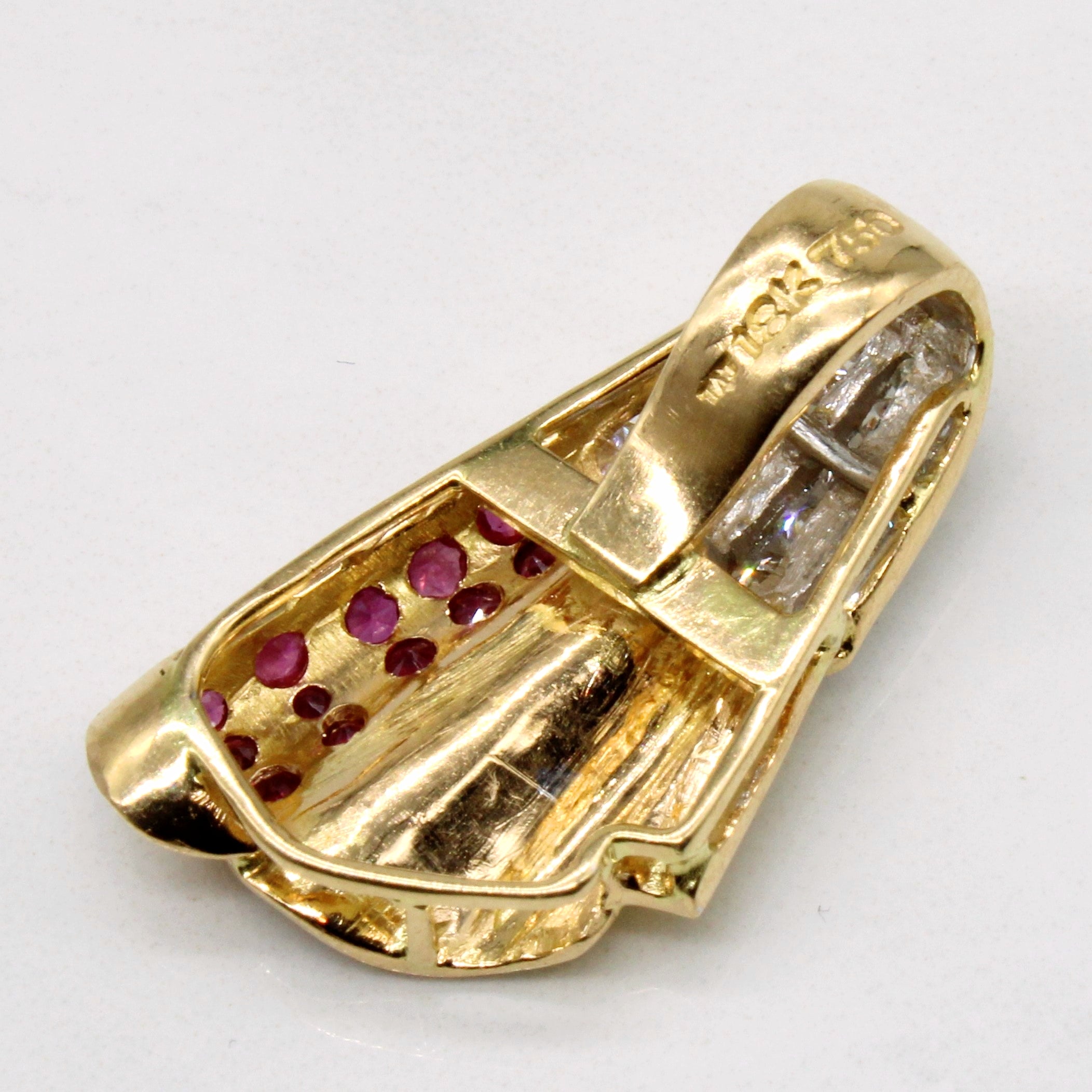 Ruby & Diamond Pendant | 0.48ctw, 0.40ctw |