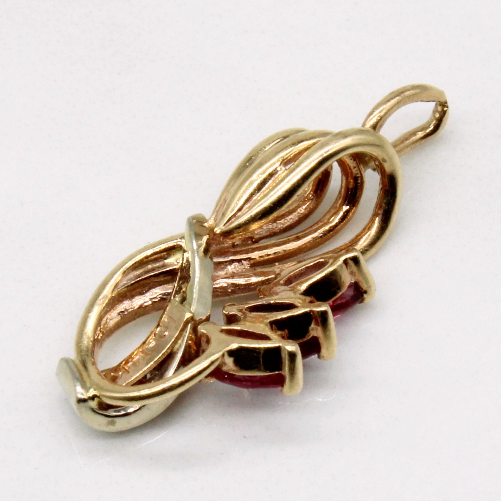 Ruby & Diamond Pendant | 0.24ctw, 0.04ctw |