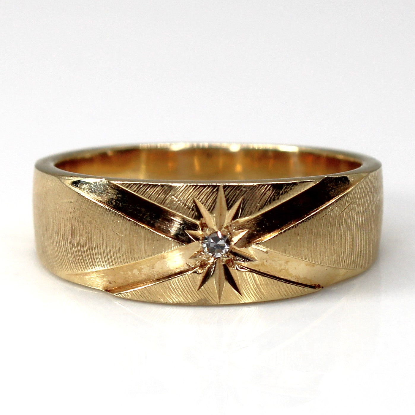 Starburst Diamond Band | 0.01ct | SZ 7 |