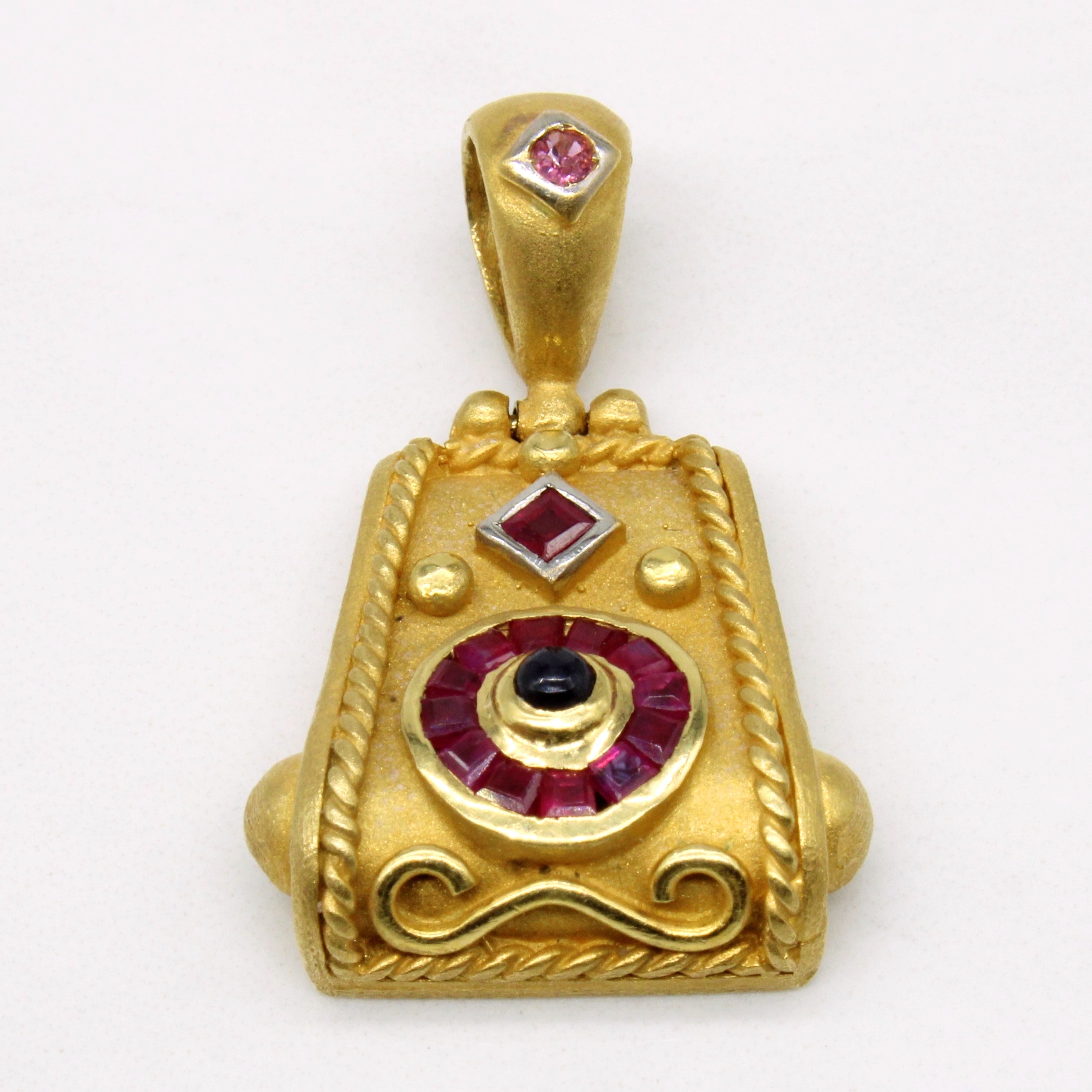 Ruby & Sapphire Pendant | 0.55ctw, 0.10ct |