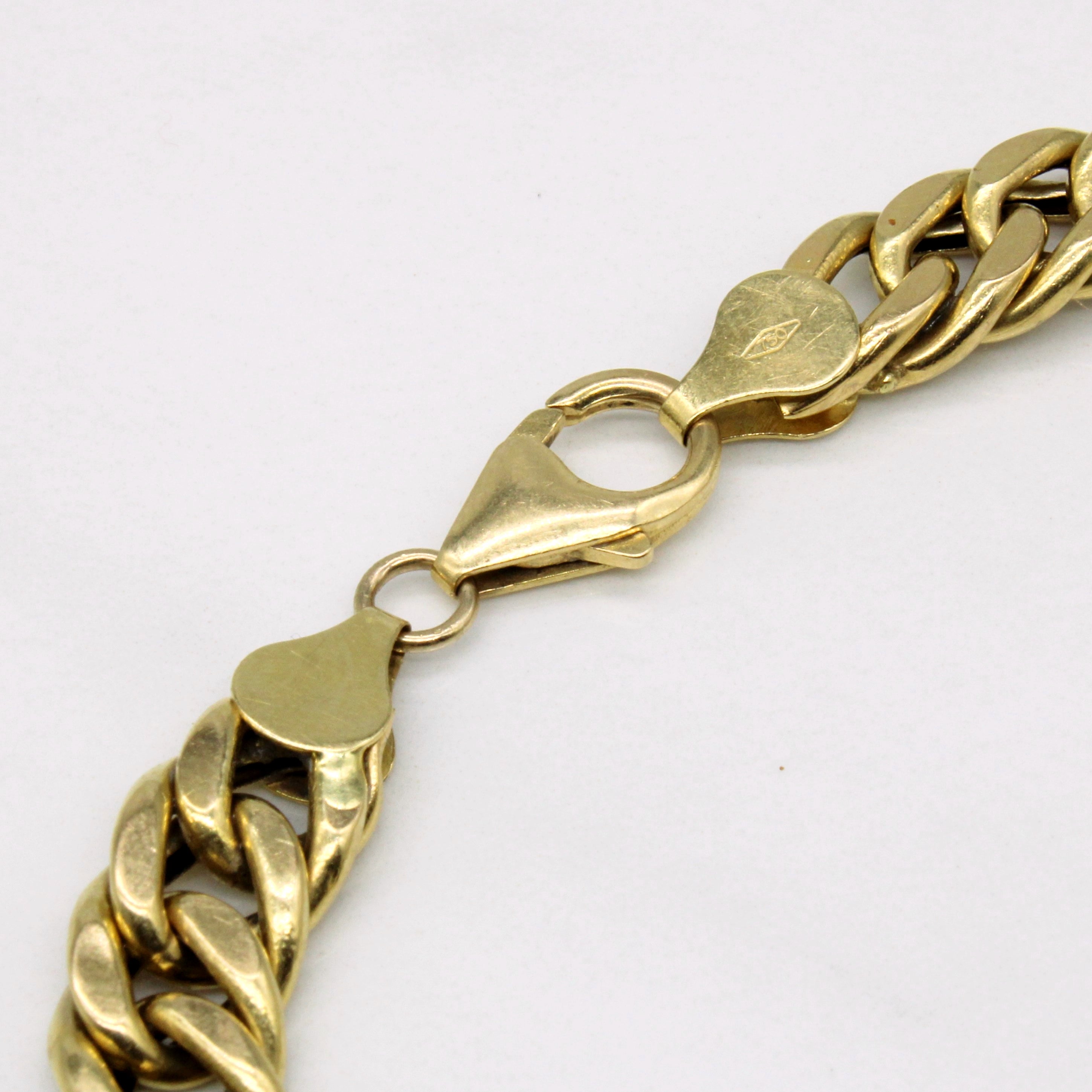 18k Yellow Gold Cuban Link Chain | 8" |