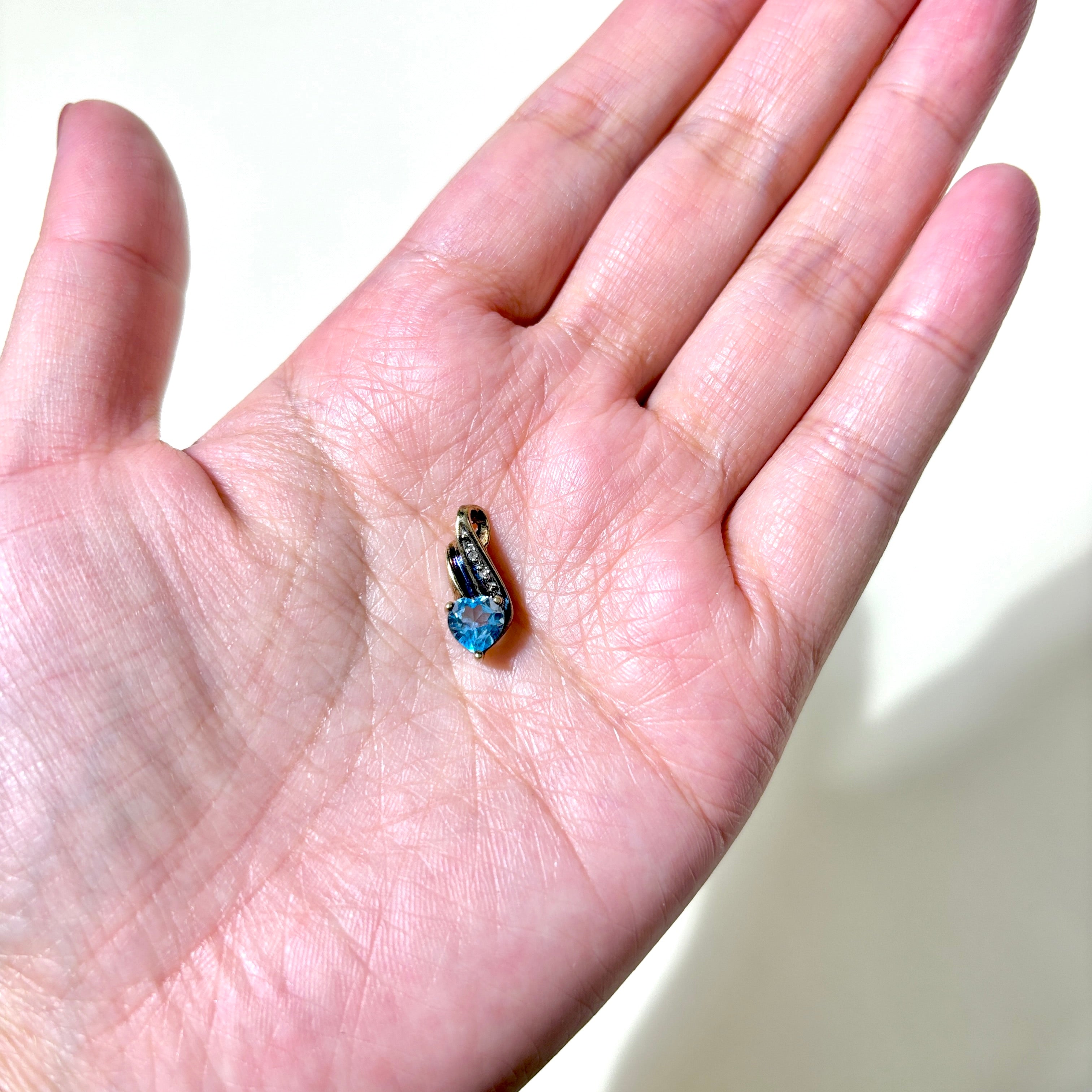 10K Yellow Gold Topaz & Diamond Pendant | 1.05ct, 0.01ctw |