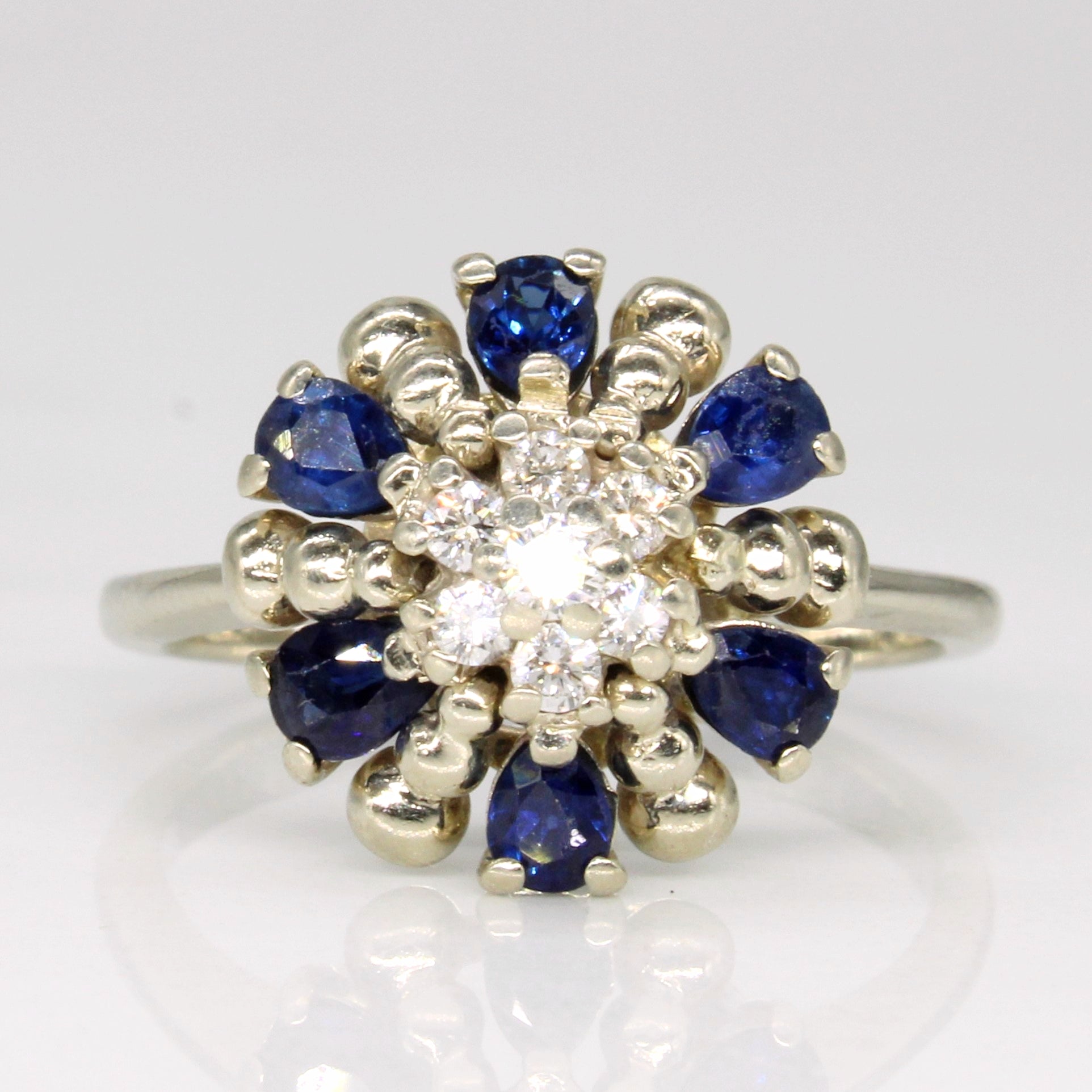 Sapphire & Diamond Cocktail Ring | 0.66ctw, 0.15ctw | SZ 7.25 |